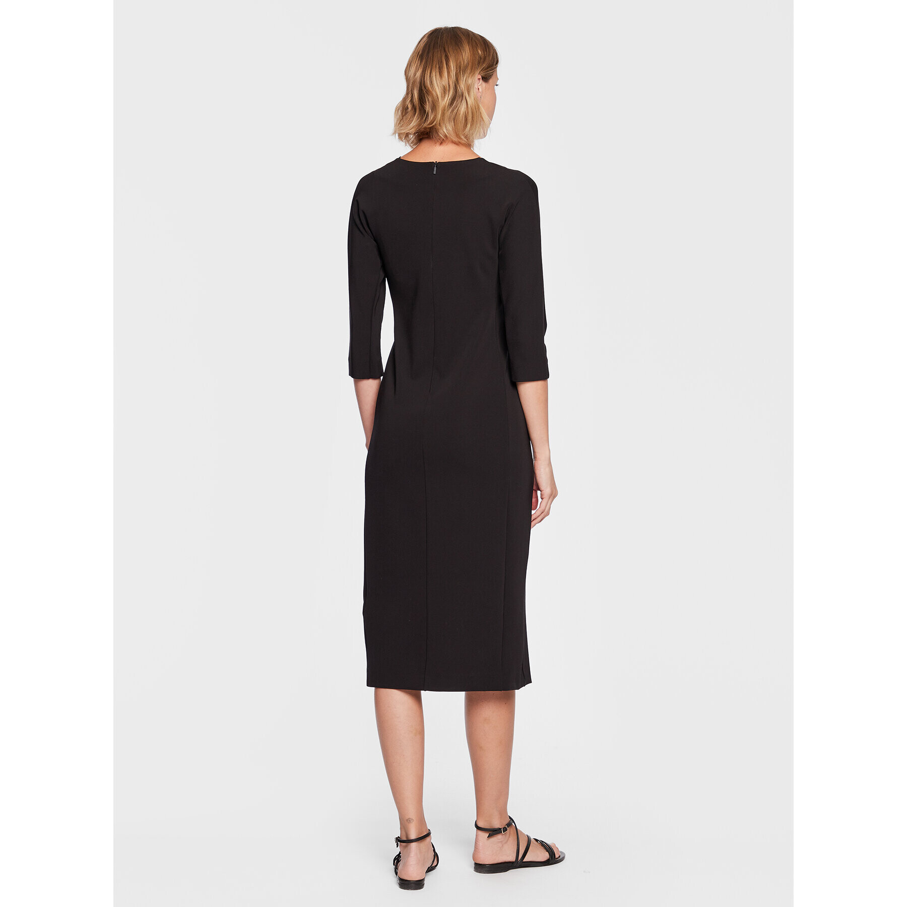 Max Mara Leisure Rochie de zi Palo 23362106 Negru Regular Fit - Pled.ro