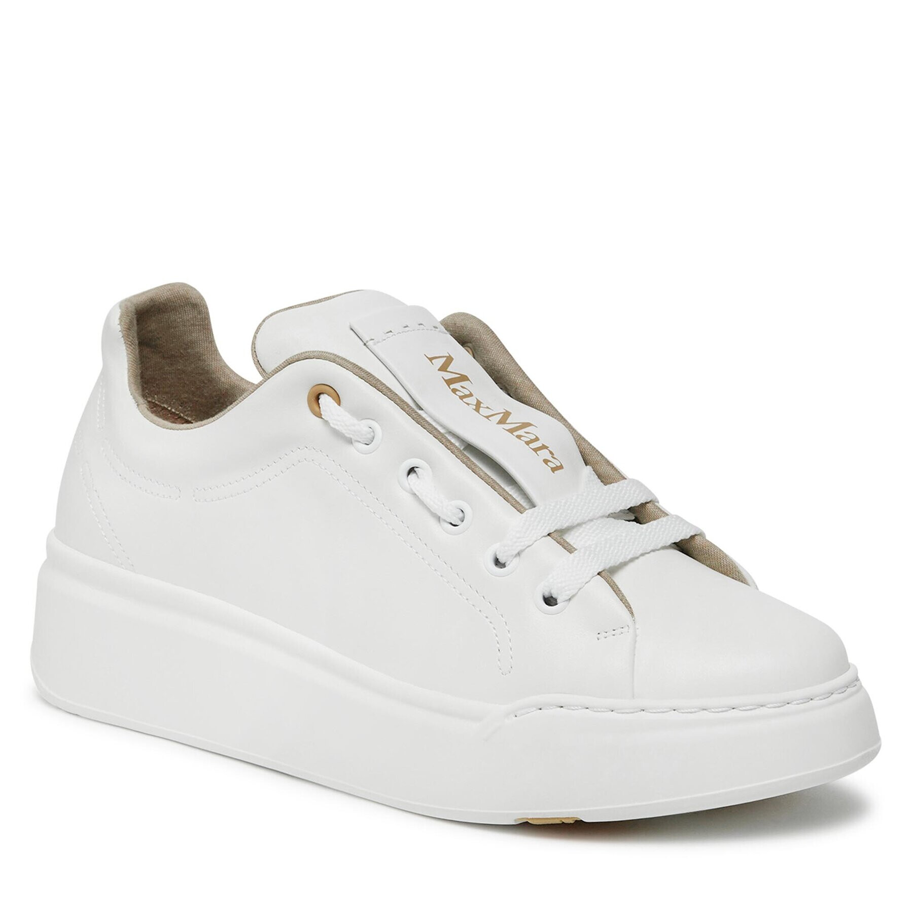 Max Mara Sneakers Maxiv 23476603336 Alb - Pled.ro