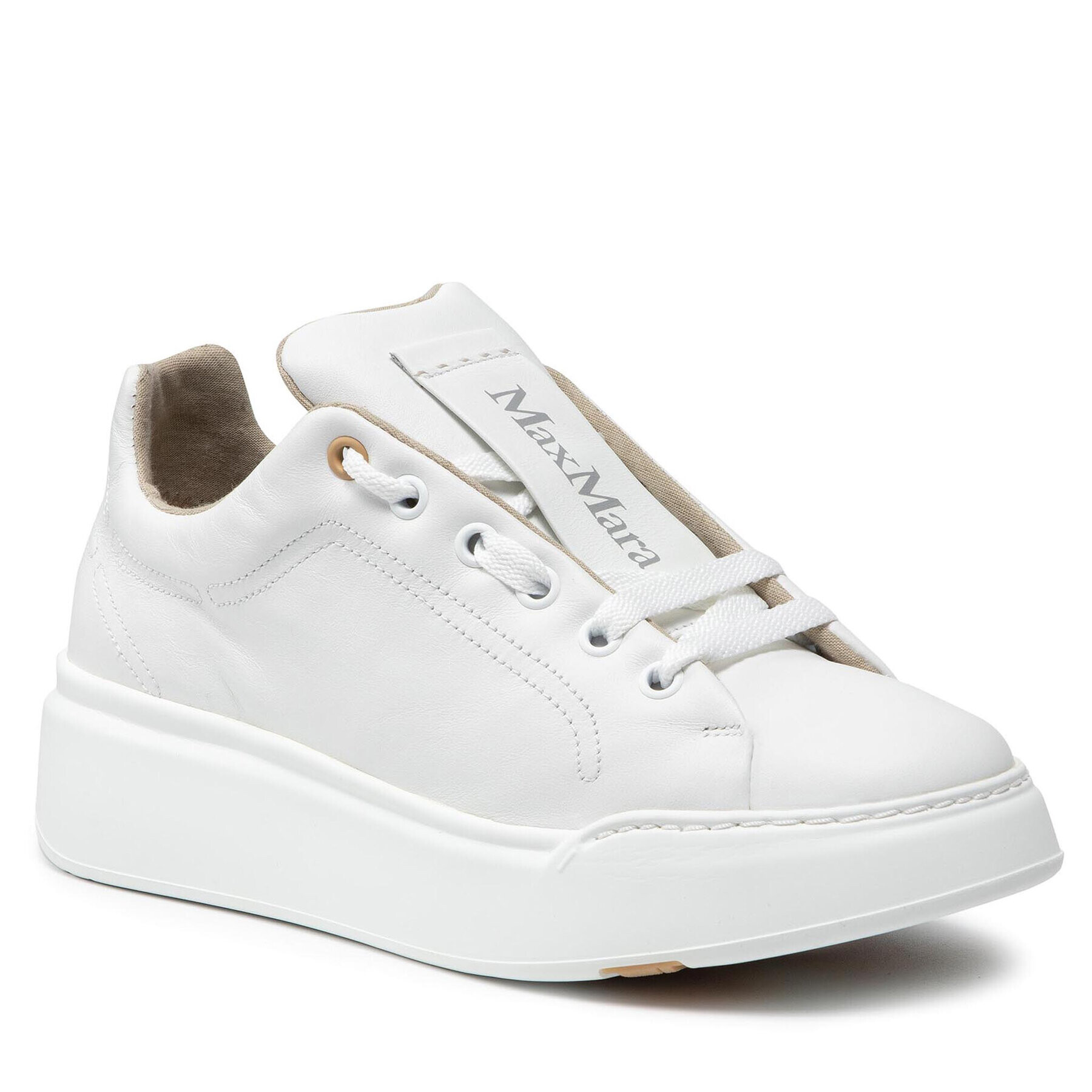 Max Mara Sneakers Maxiv 47660917600 Alb - Pled.ro