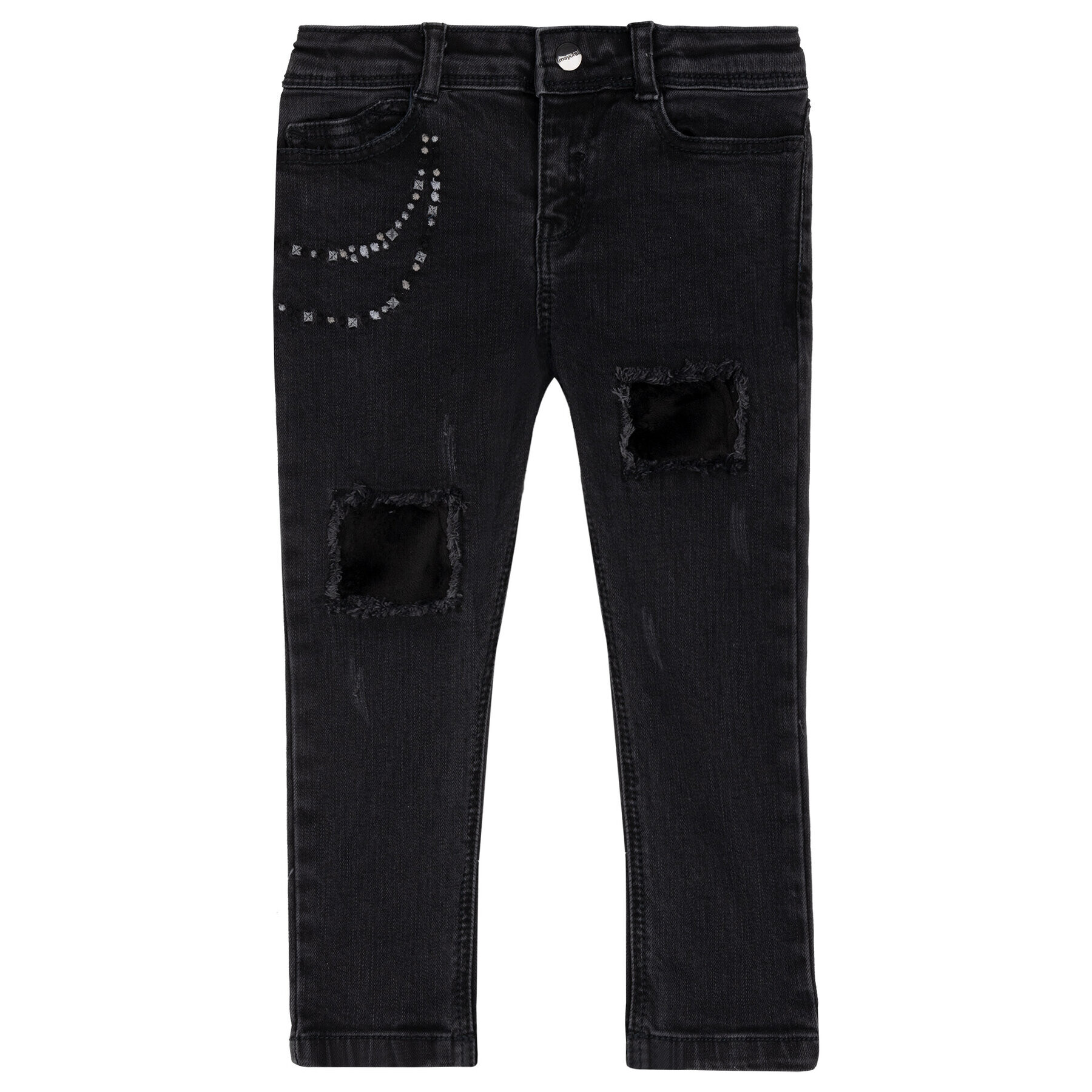 Mayoral Blugi 4502 Negru Skinny Fit - Pled.ro