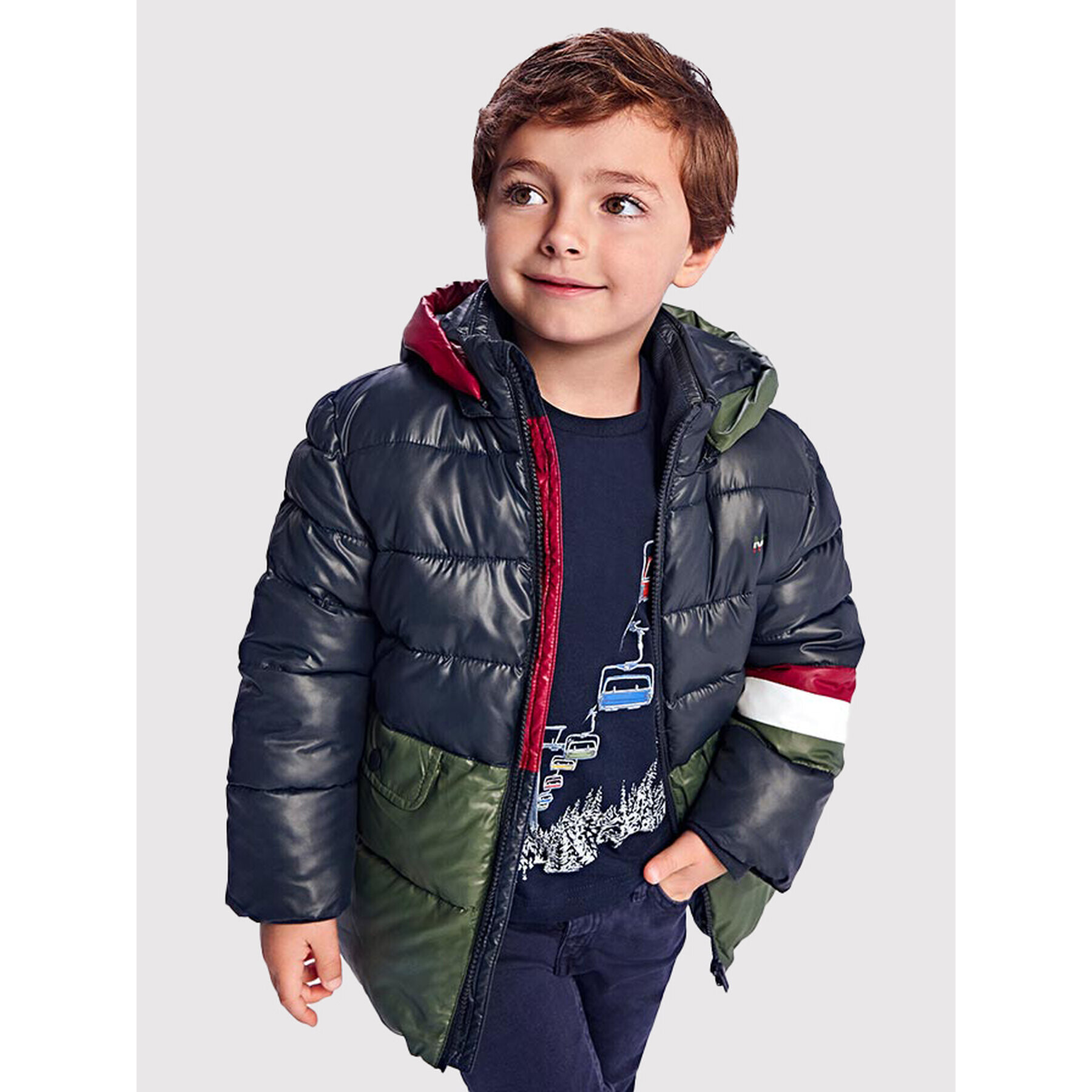 Mayoral Geacă din puf 4413 Bleumarin Regular Fit - Pled.ro