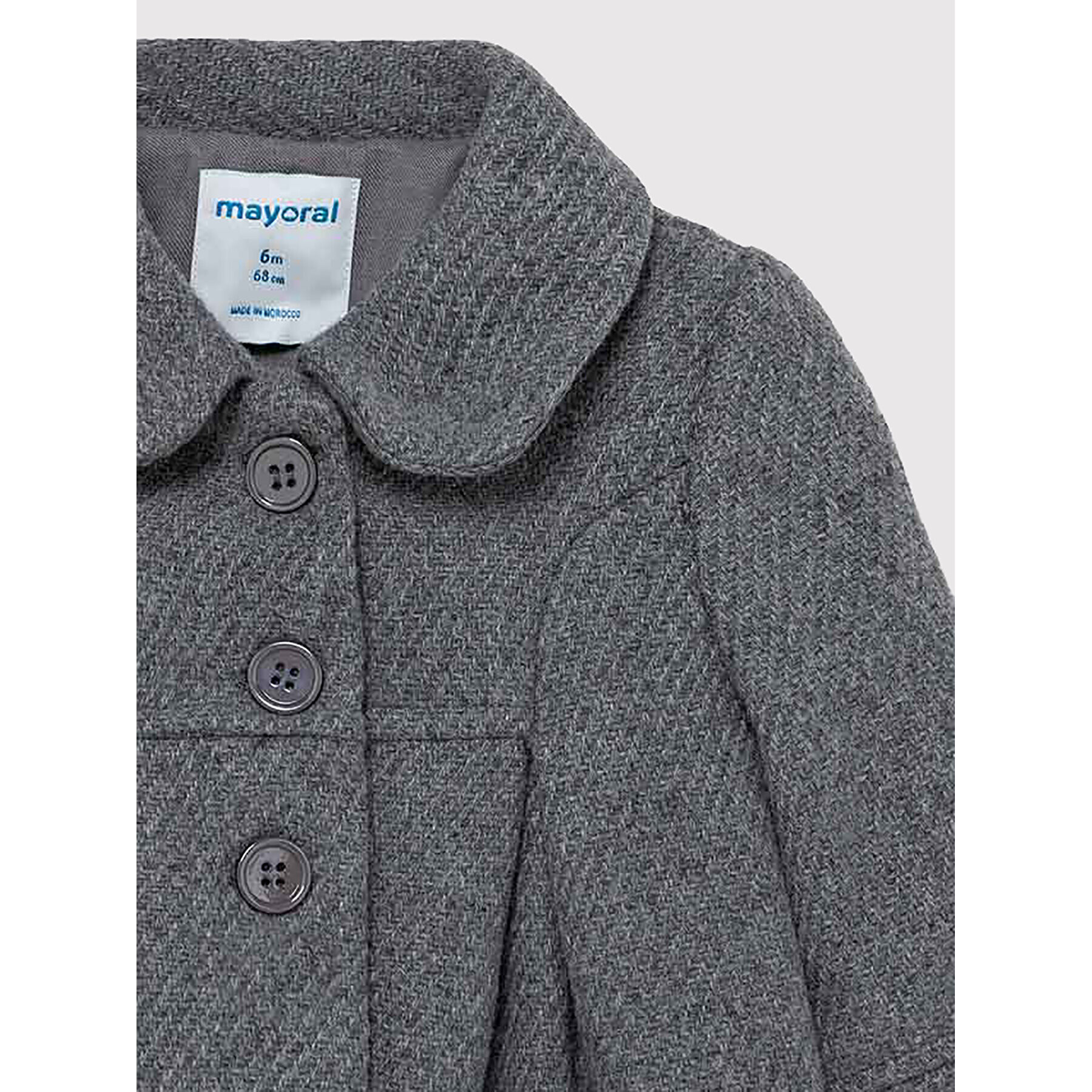 Mayoral Palton 2434 Gri Regular Fit - Pled.ro