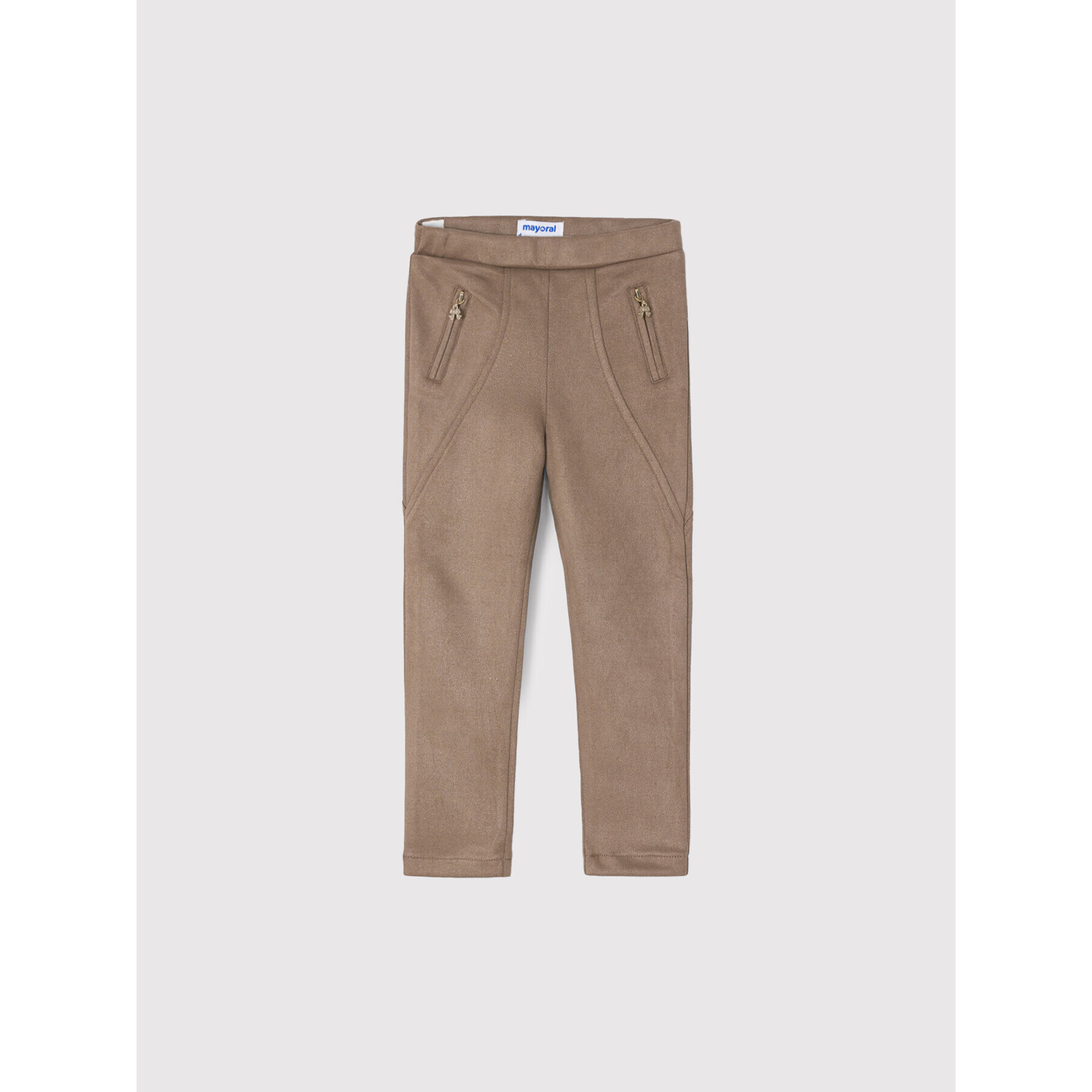 Mayoral Pantaloni din material 4501 Bej Slim Fit - Pled.ro