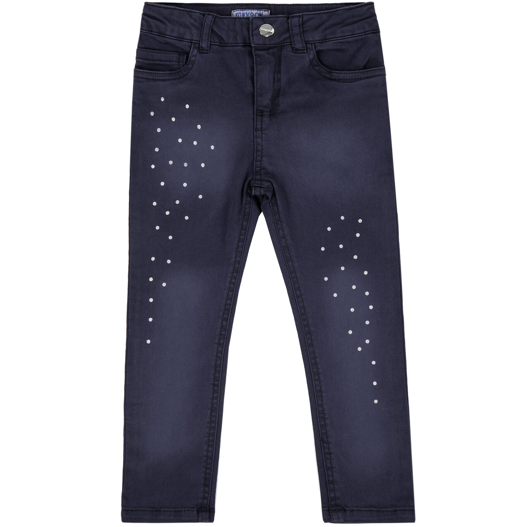 Mayoral Pantaloni din material 4503 Bleumarin Skinny Fit - Pled.ro