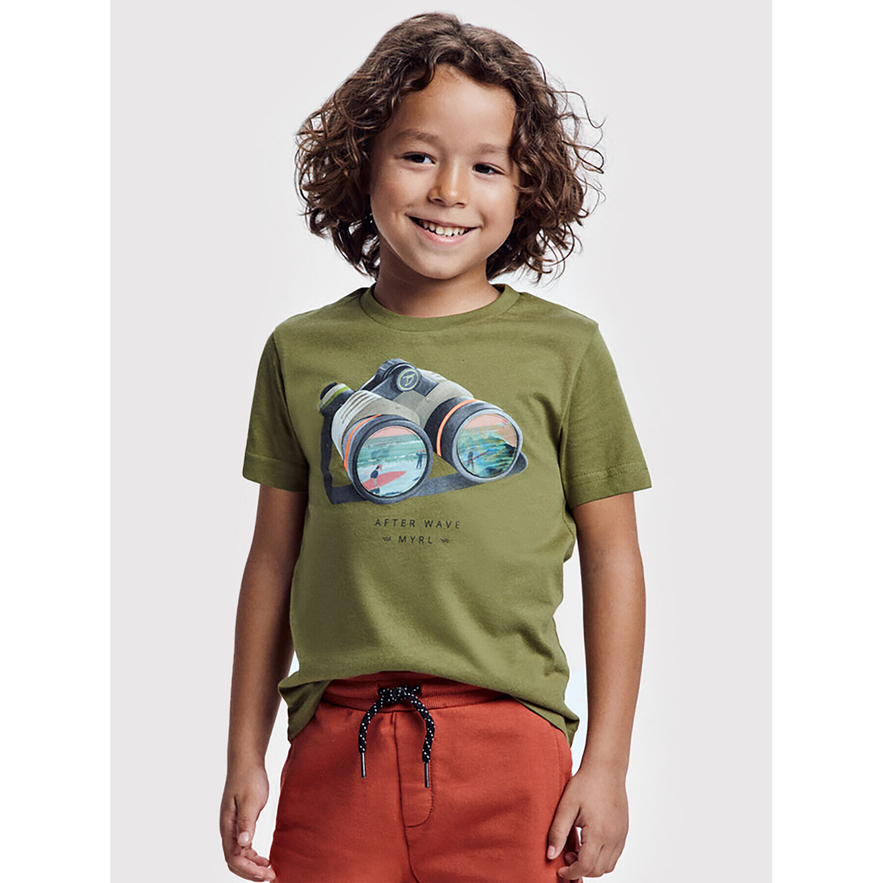 Mayoral Tricou 3018 Verde Regular Fit - Pled.ro