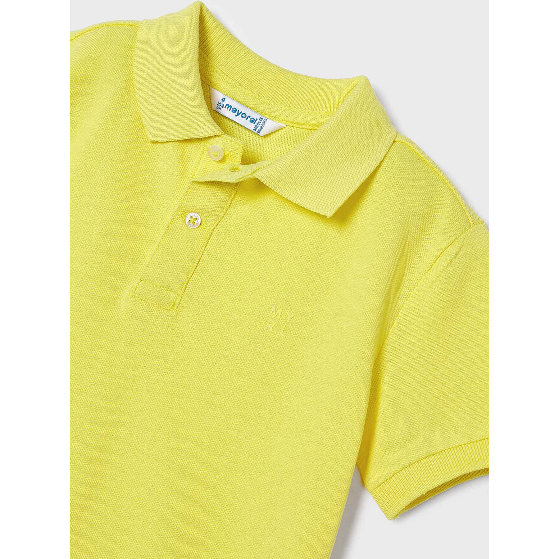 Mayoral Tricou polo 150 Galben Regular Fit - Pled.ro