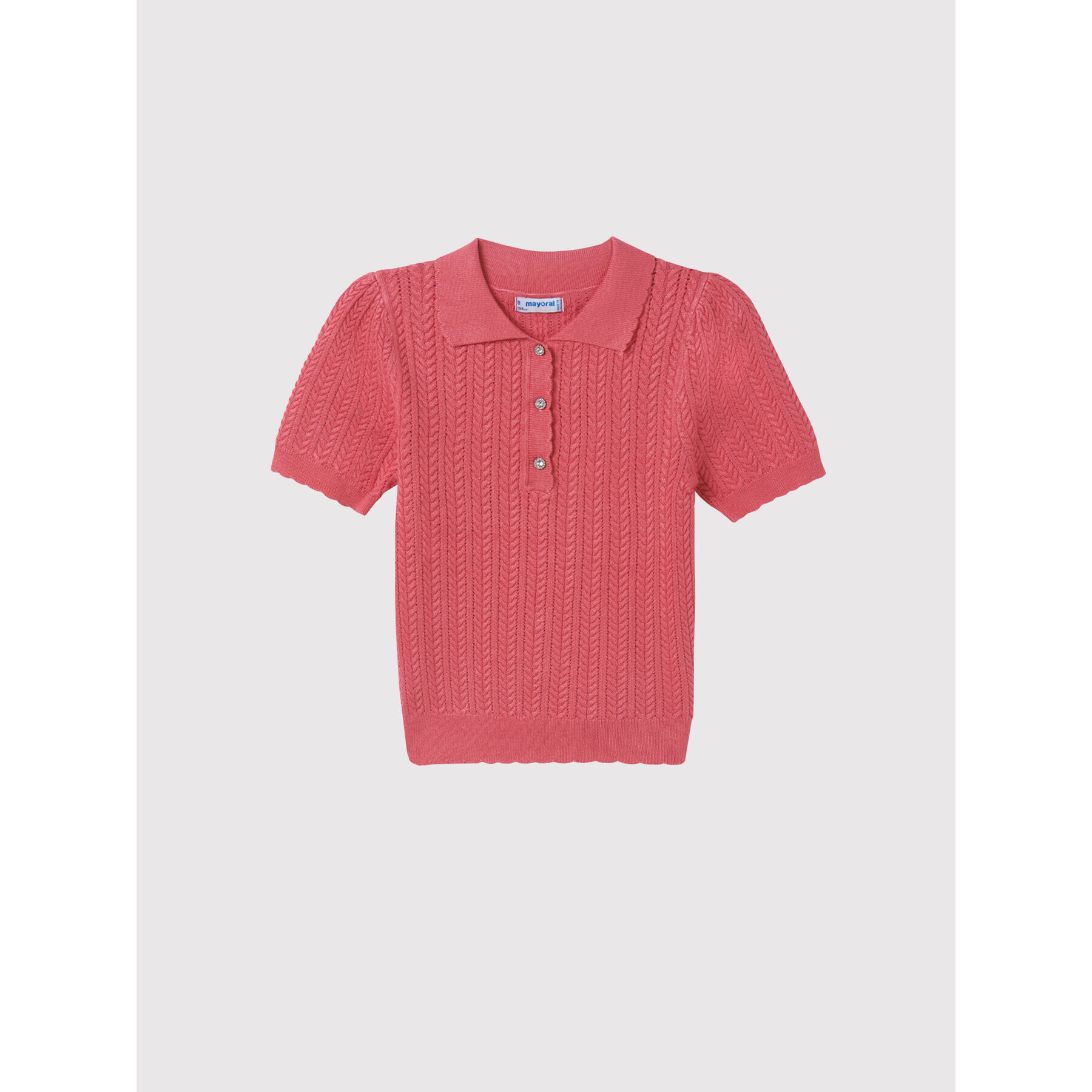 Mayoral Tricou polo 6119 Roz Regular Fit - Pled.ro