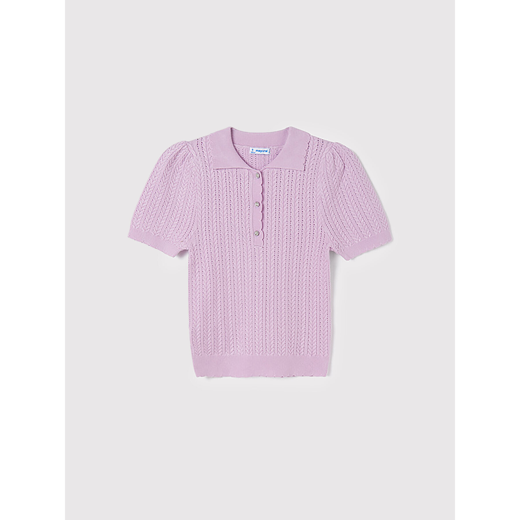 Mayoral Tricou polo 6119 Violet Regular Fit - Pled.ro