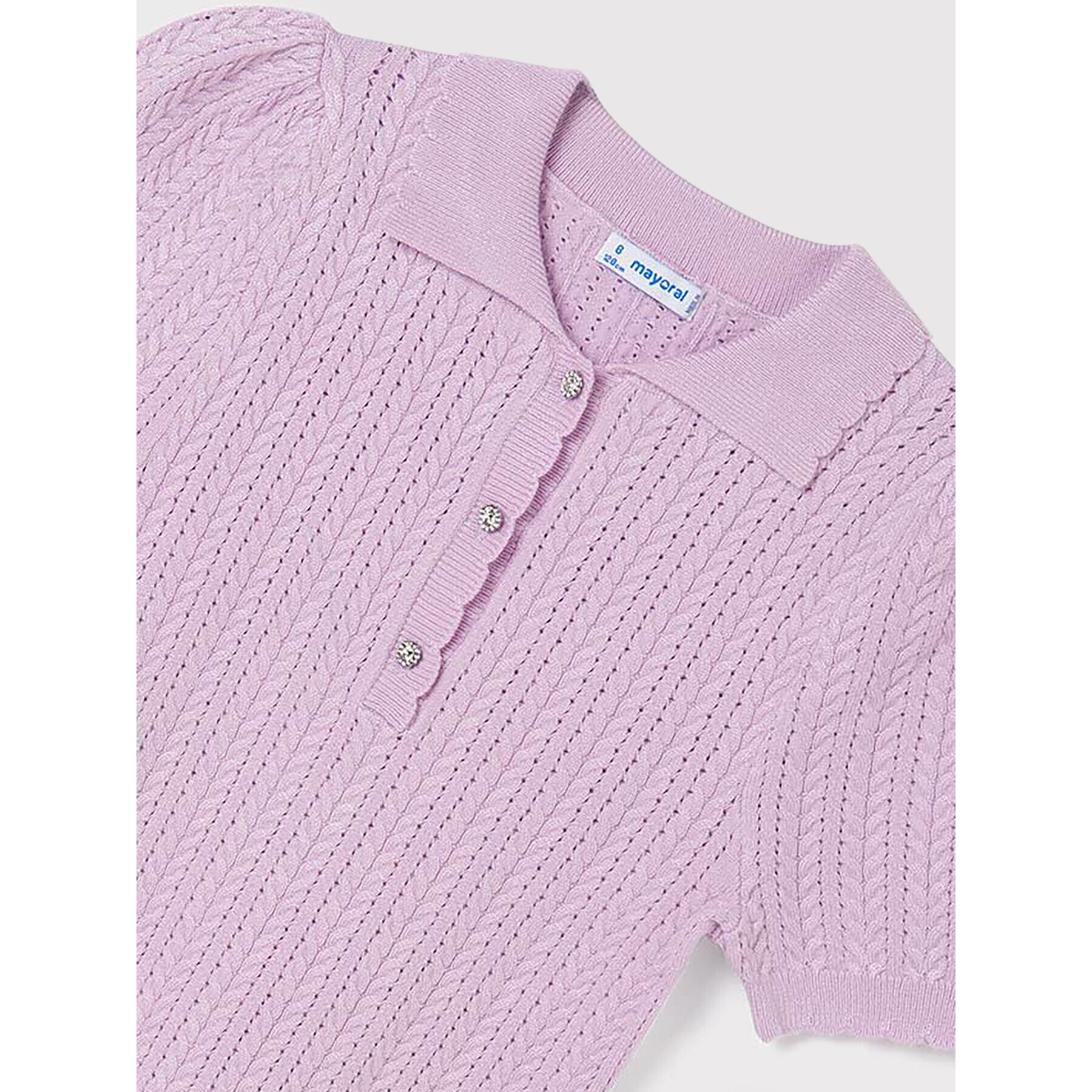 Mayoral Tricou polo 6119 Violet Regular Fit - Pled.ro