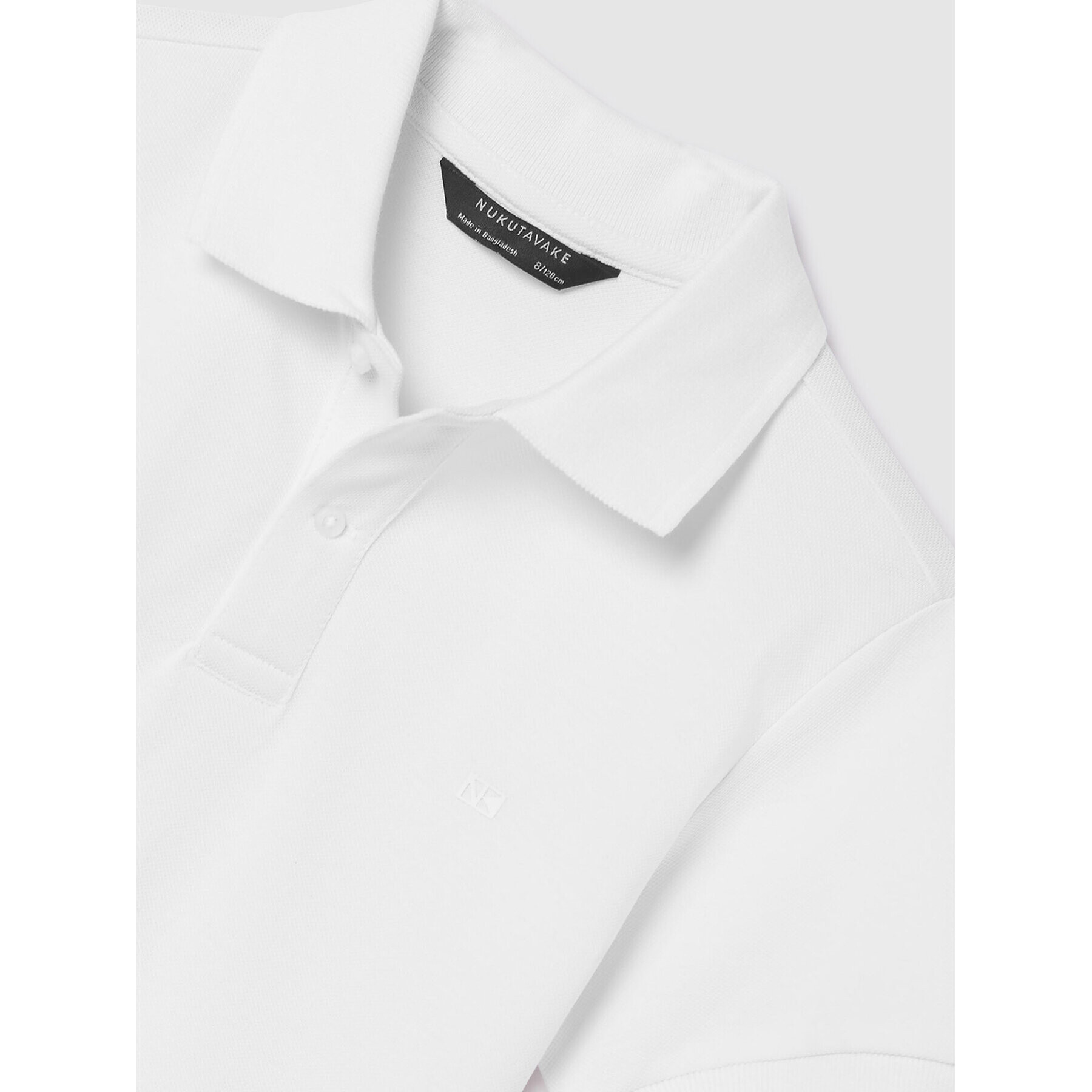 Mayoral Tricou polo 890 Alb Regular Fit - Pled.ro