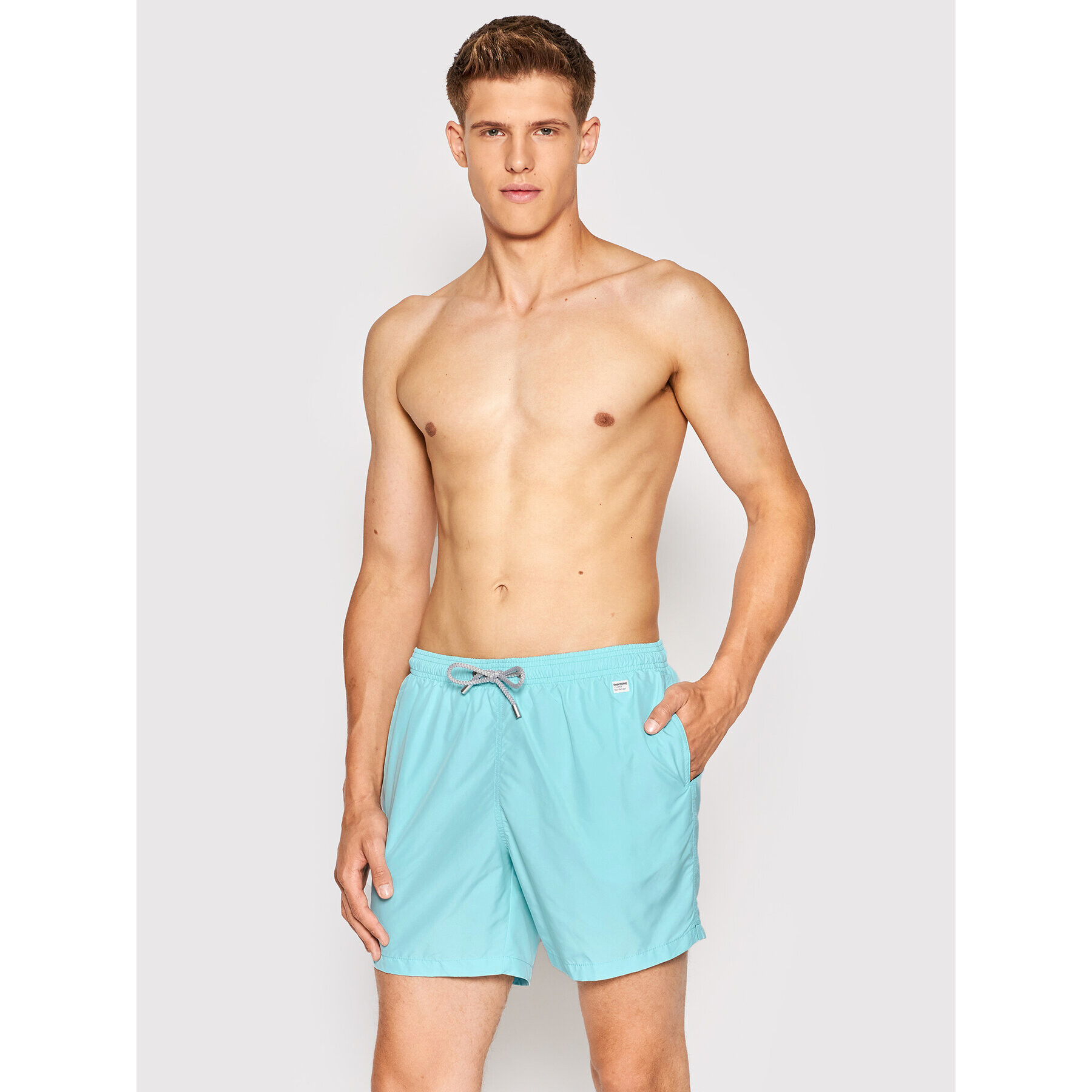 MC2 Saint Barth Pantaloni scurți pentru înot Lighting Pantone LIG0004 00812B Albastru Regular Fit - Pled.ro