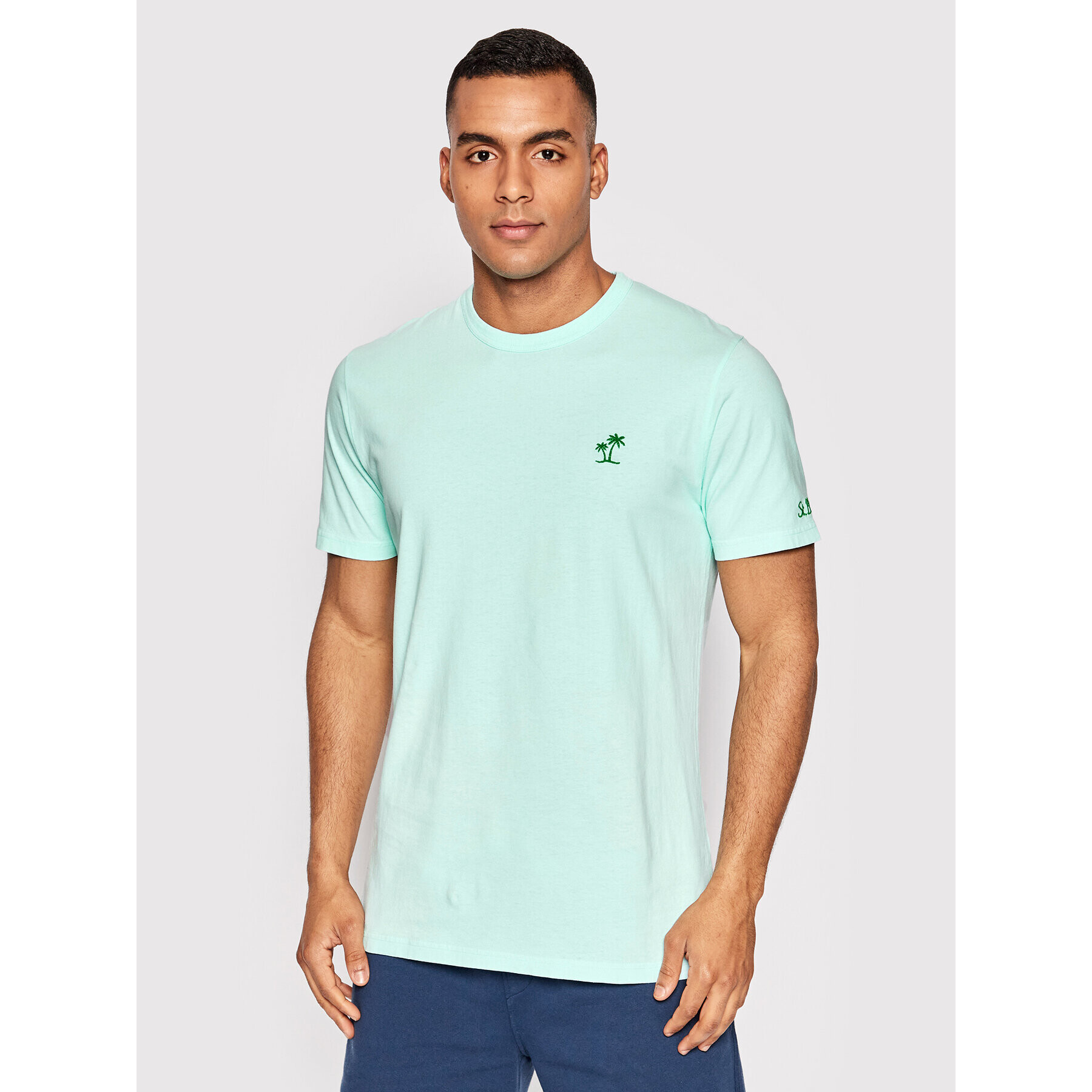 MC2 Saint Barth Tricou Dover DOV0001 00703B Verde Regular Fit - Pled.ro