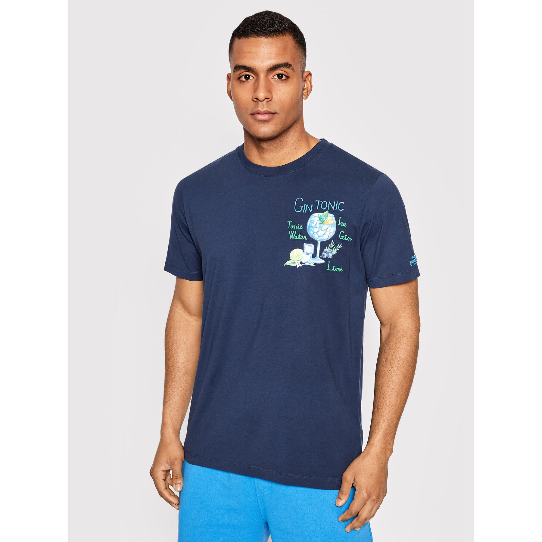 MC2 Saint Barth Tricou TSHM001 00223B Bleumarin Regular Fit - Pled.ro