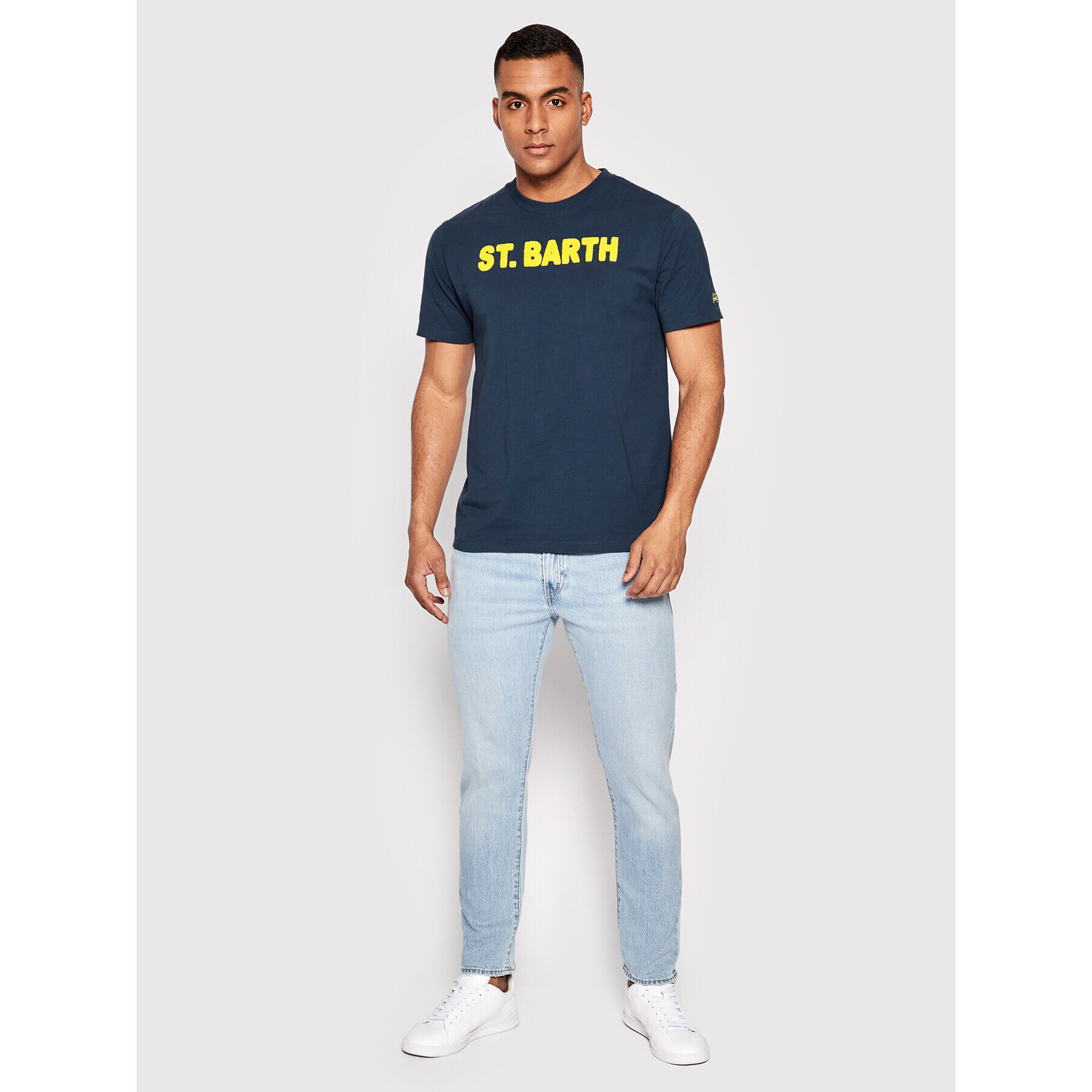 MC2 Saint Barth Tricou TSHM001 02872B Bleumarin Regular Fit - Pled.ro