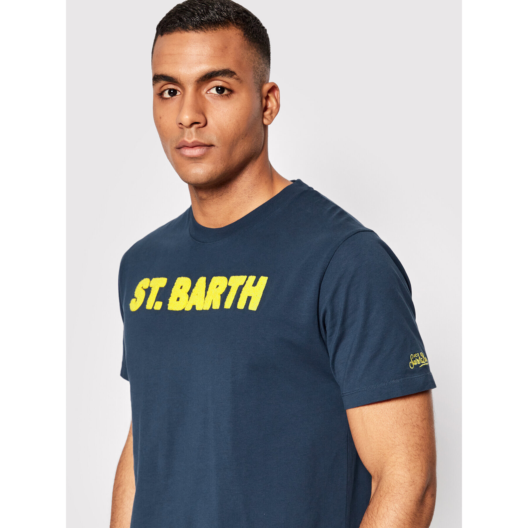 MC2 Saint Barth Tricou TSHM001 02872B Bleumarin Regular Fit - Pled.ro