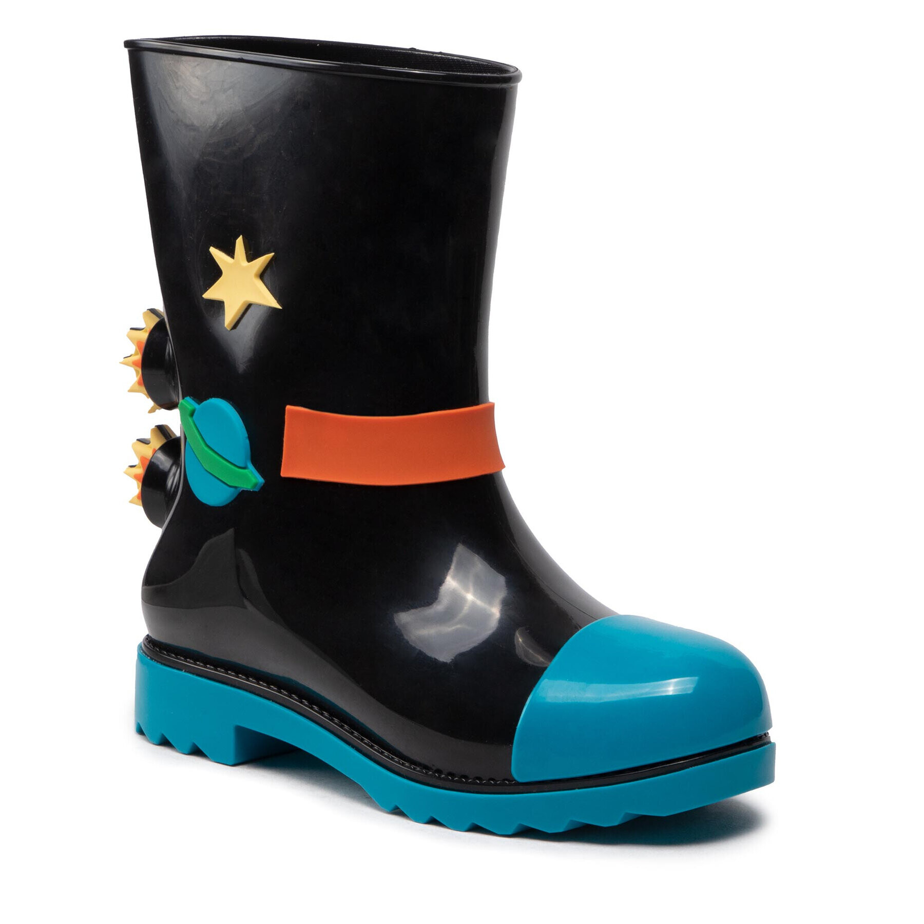 Melissa Cizme de cauciuc Mini Rain Boot + Fabula 33677 Negru - Pled.ro