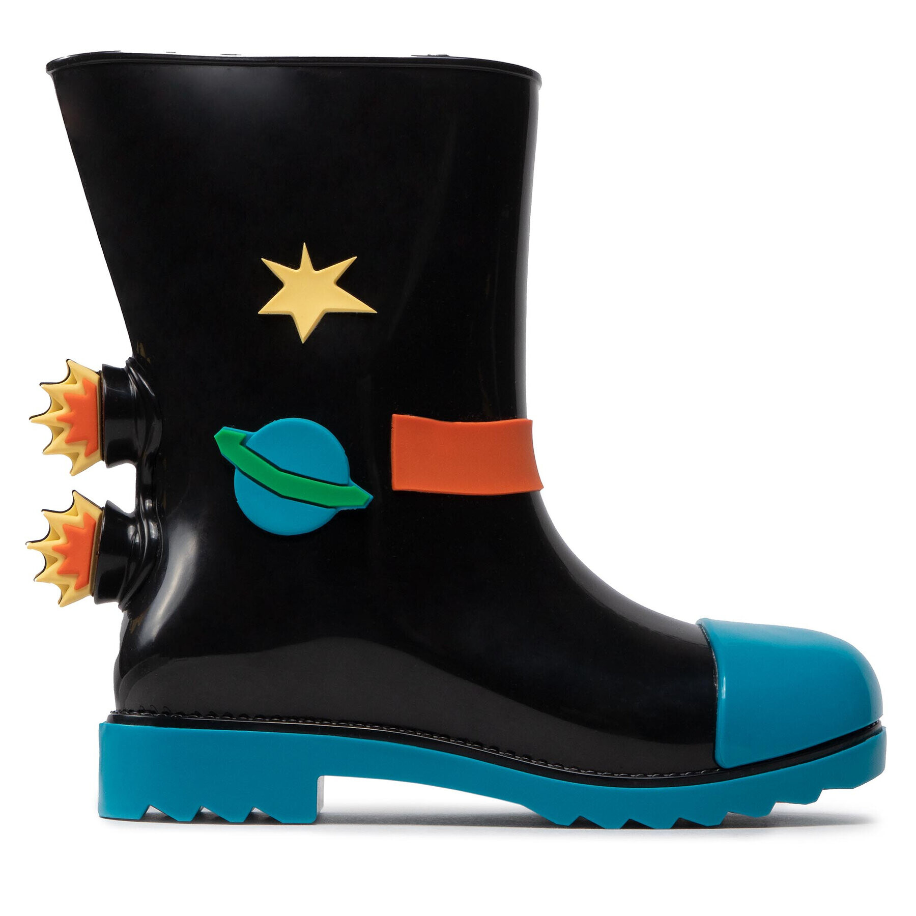 Melissa Cizme de cauciuc Mini Rain Boot + Fabula 33677 Negru - Pled.ro