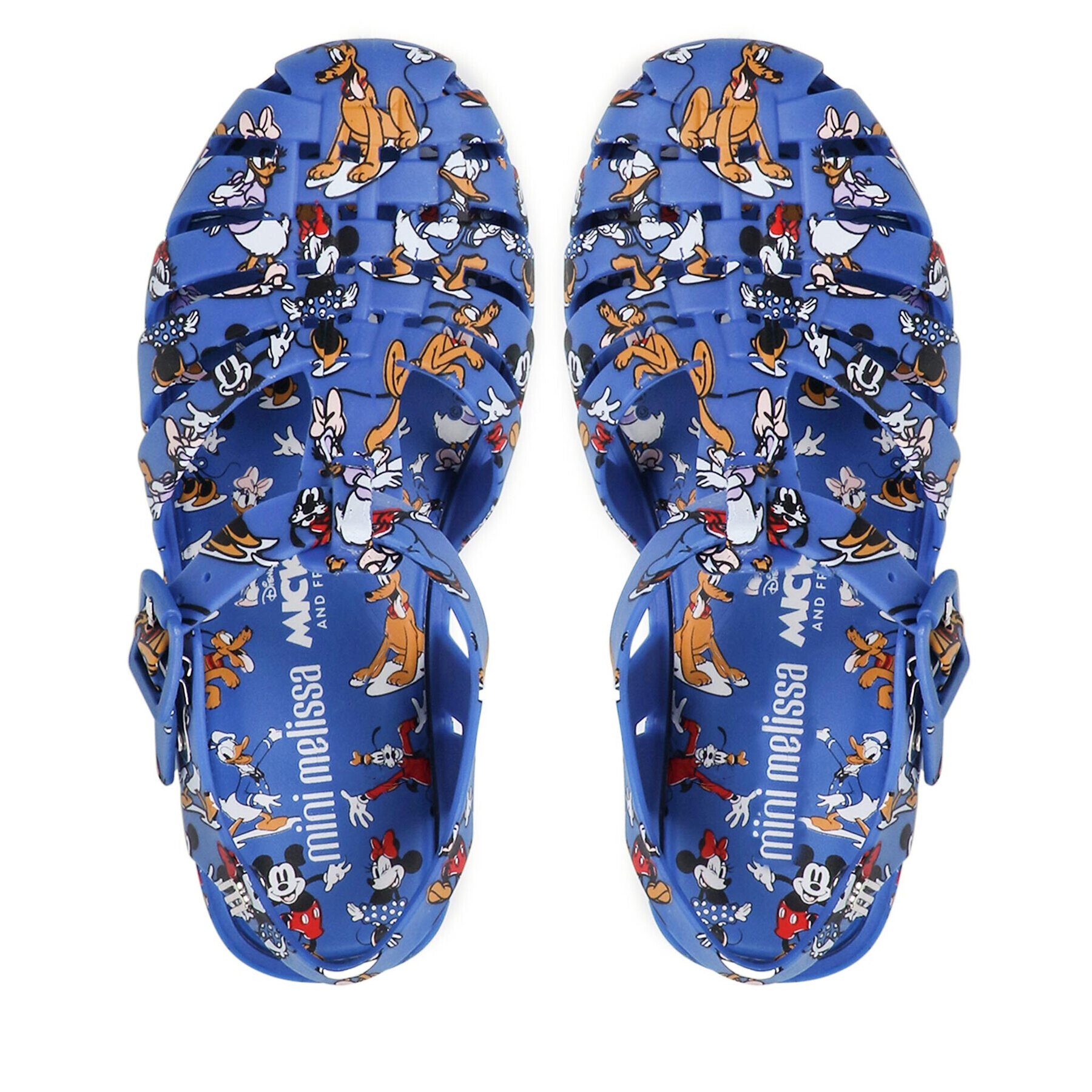 Melissa Sandale Mini Possession Print 33444 Albastru - Pled.ro