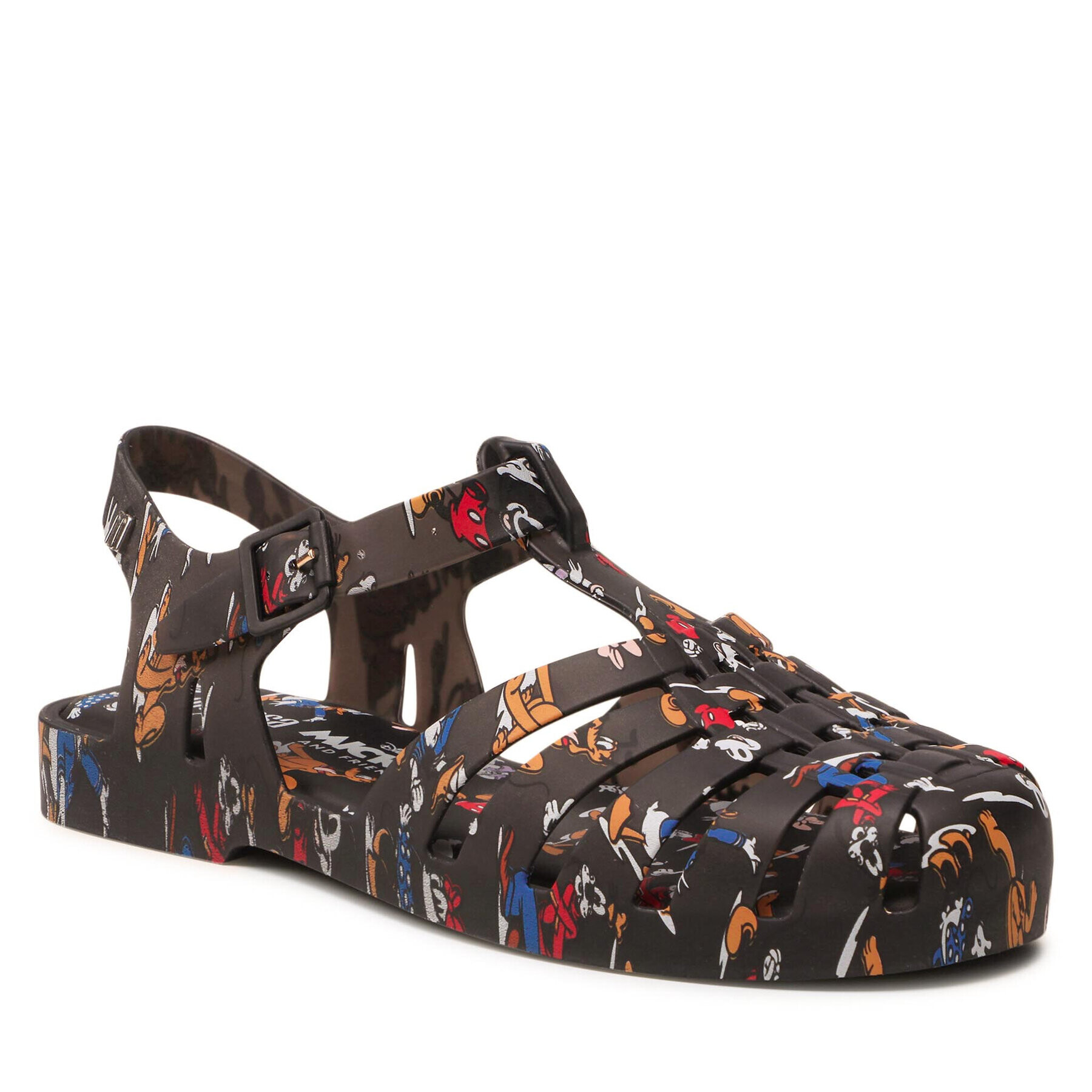 Melissa Sandale Possession Print + Mic 33443 Negru - Pled.ro