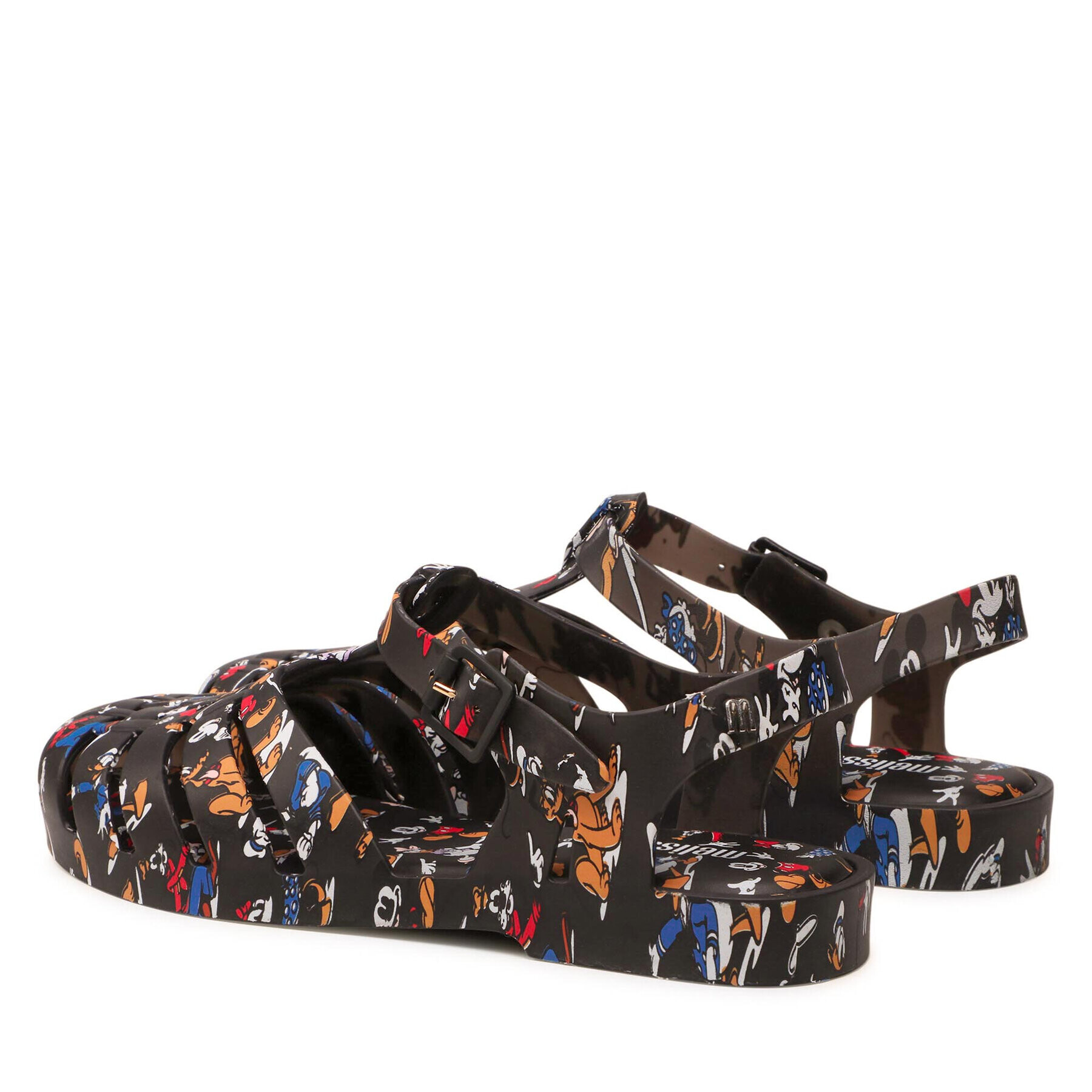 Melissa Sandale Possession Print + Mic 33443 Negru - Pled.ro