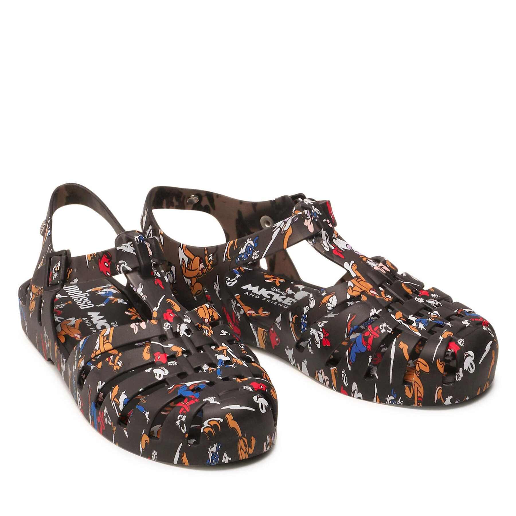 Melissa Sandale Possession Print + Mic 33443 Negru - Pled.ro