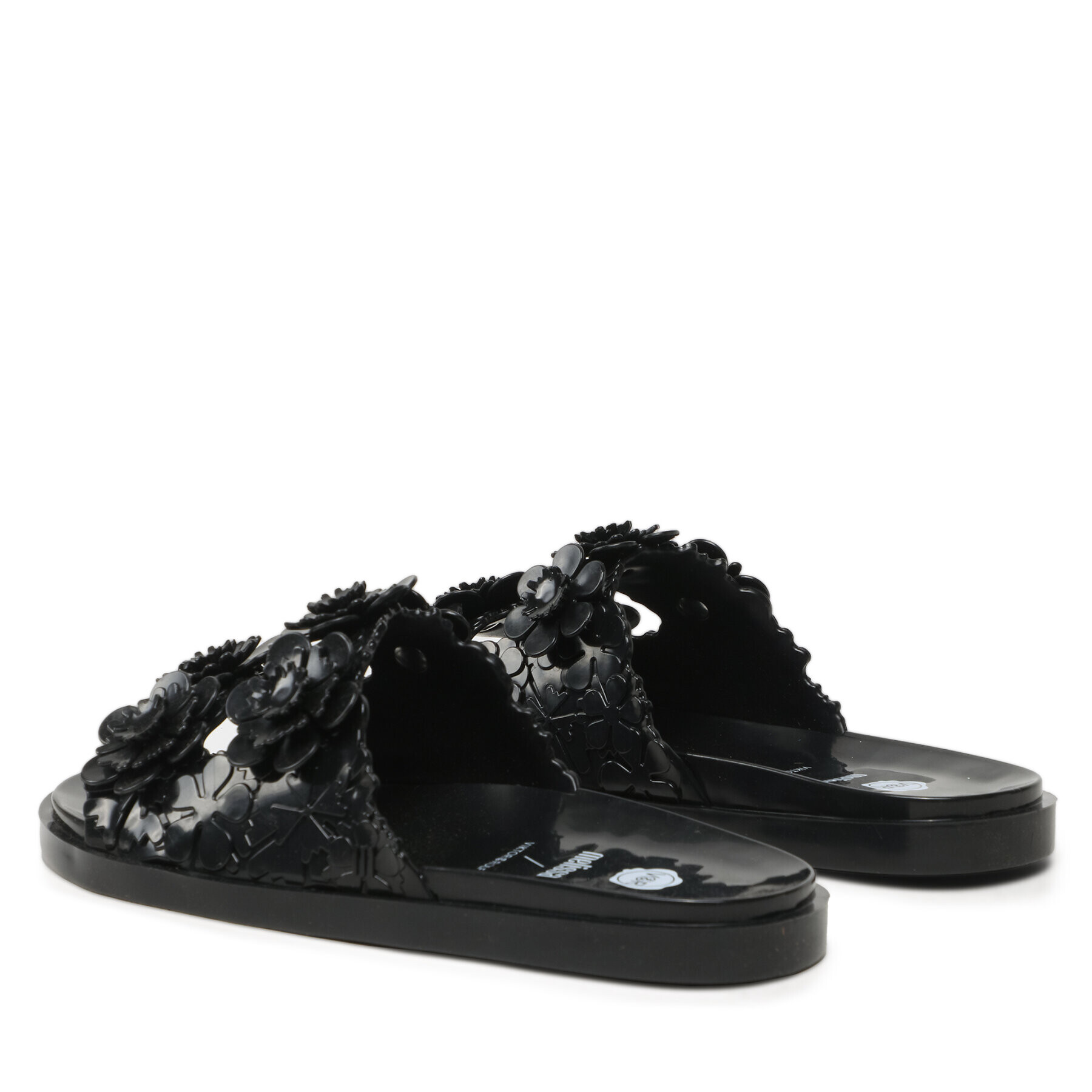 Melissa Șlapi Wide Blossom V&R Ad 33512 Negru - Pled.ro