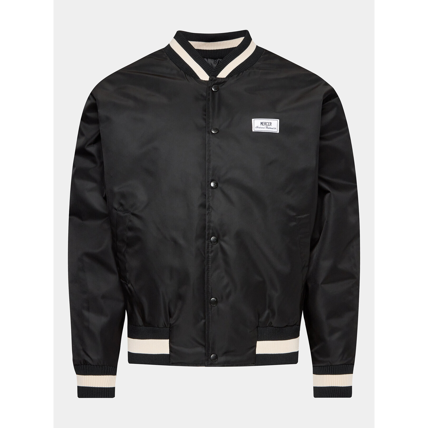 Mercer Amsterdam Geacă bomber Unisex Re-Varsity MEAP231010 Negru Regular Fit - Pled.ro