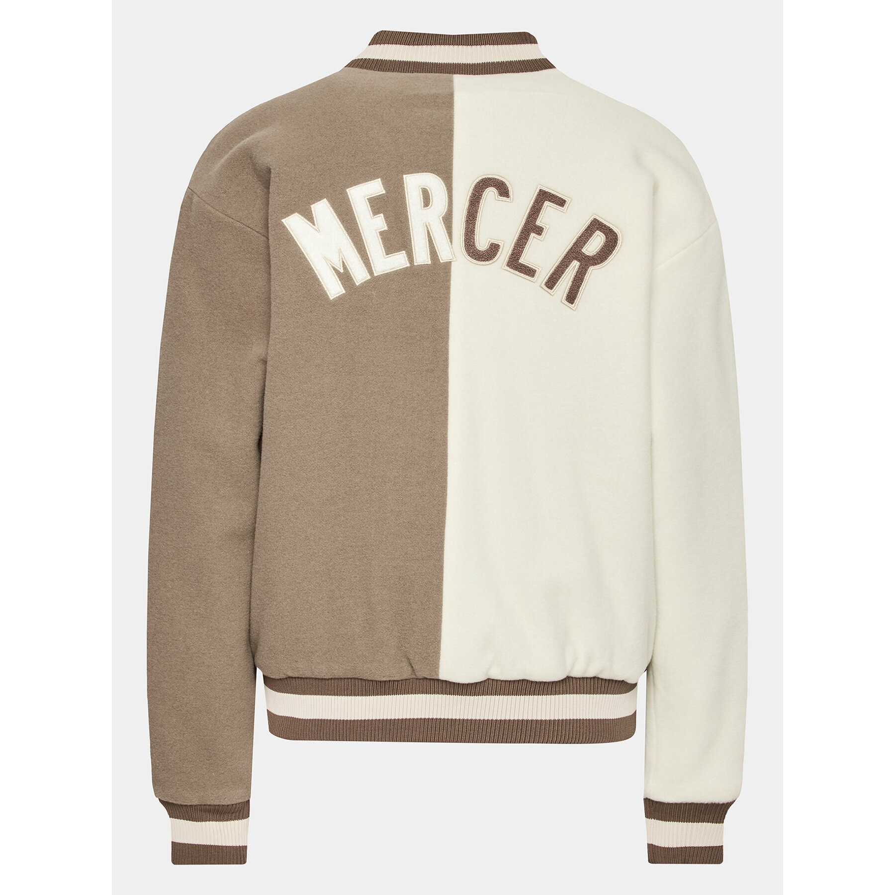 Mercer Amsterdam Geacă bomber Unisex The All Out Varsity MEAP231007 Bej Regular Fit - Pled.ro