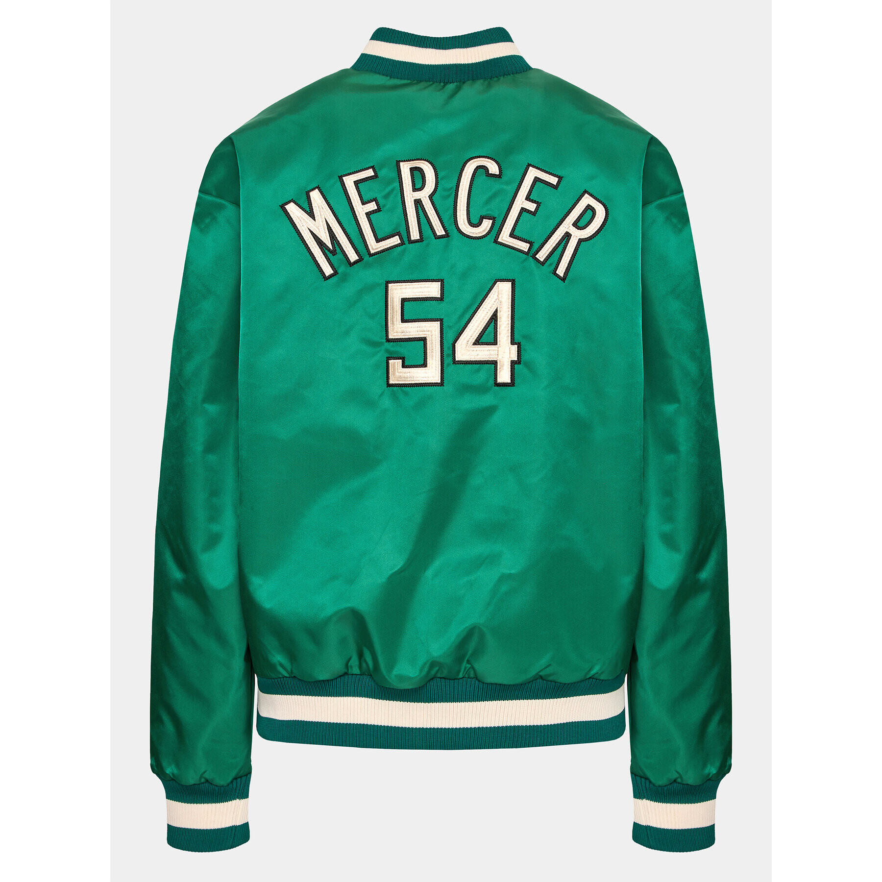 Mercer Amsterdam Geacă bomber Unisex The Re-Varsity MEAP231010 Verde Relaxed Fit - Pled.ro