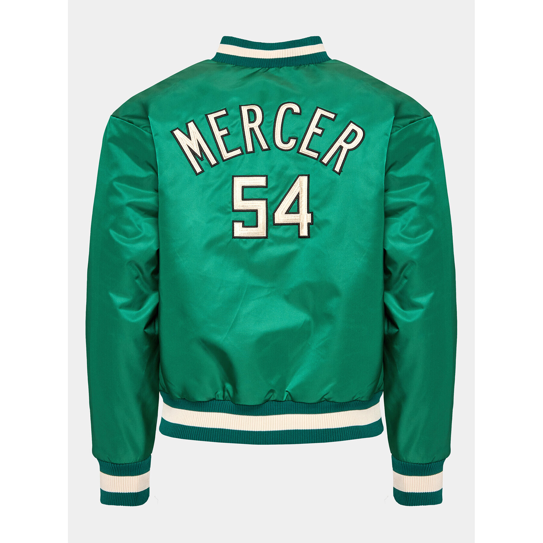 Mercer Amsterdam Geacă bomber Unisex The Re-Varsity MEAP231010 Verde Relaxed Fit - Pled.ro