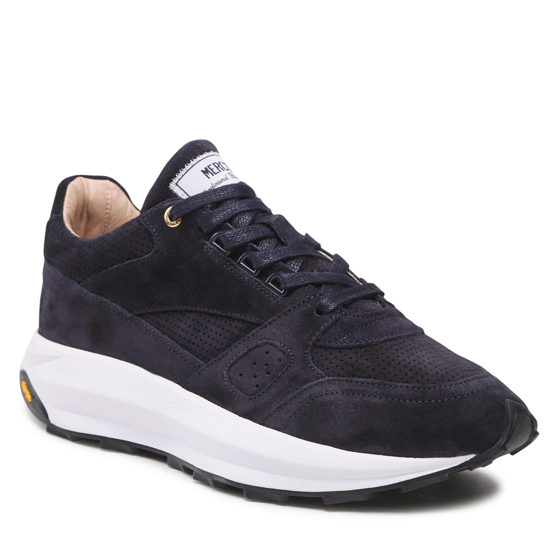 Mercer Amsterdam Sneakers The Racer Lux Suede ME223011 Bleumarin - Pled.ro