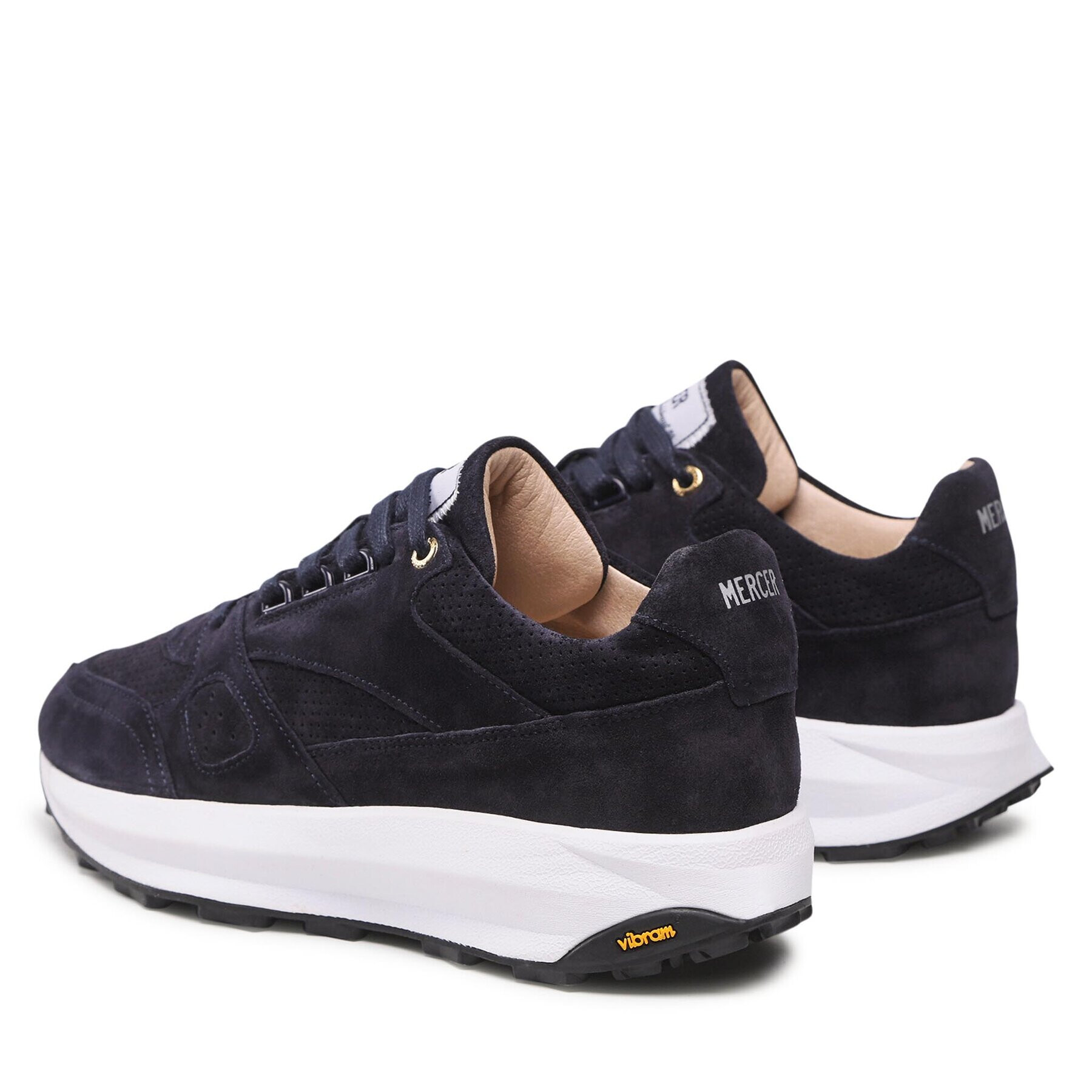 Mercer Amsterdam Sneakers The Racer Lux Suede ME223011 Bleumarin - Pled.ro