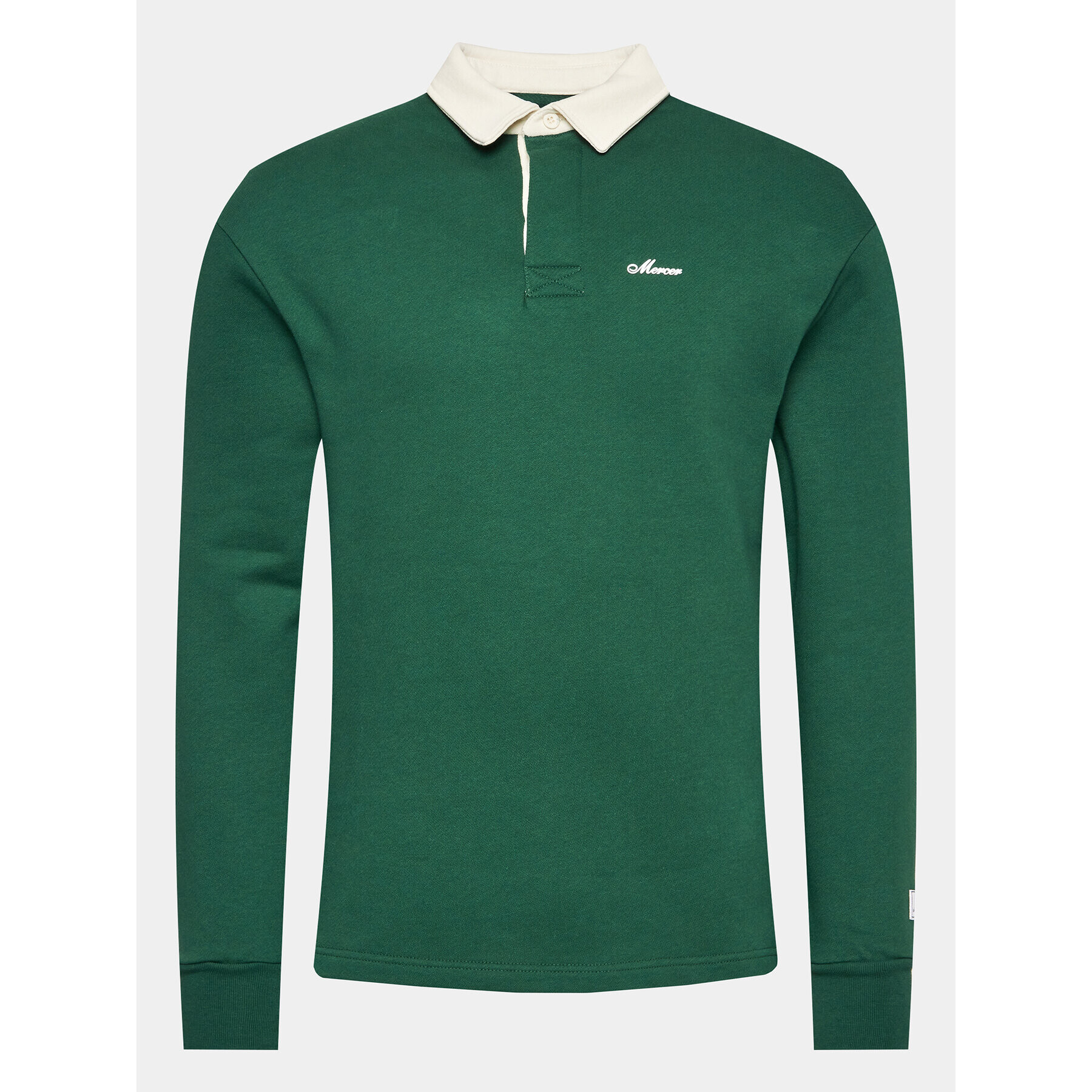 Mercer Amsterdam Tricou polo Unisex The Rugby MEAP231022 Verde Regular Fit - Pled.ro