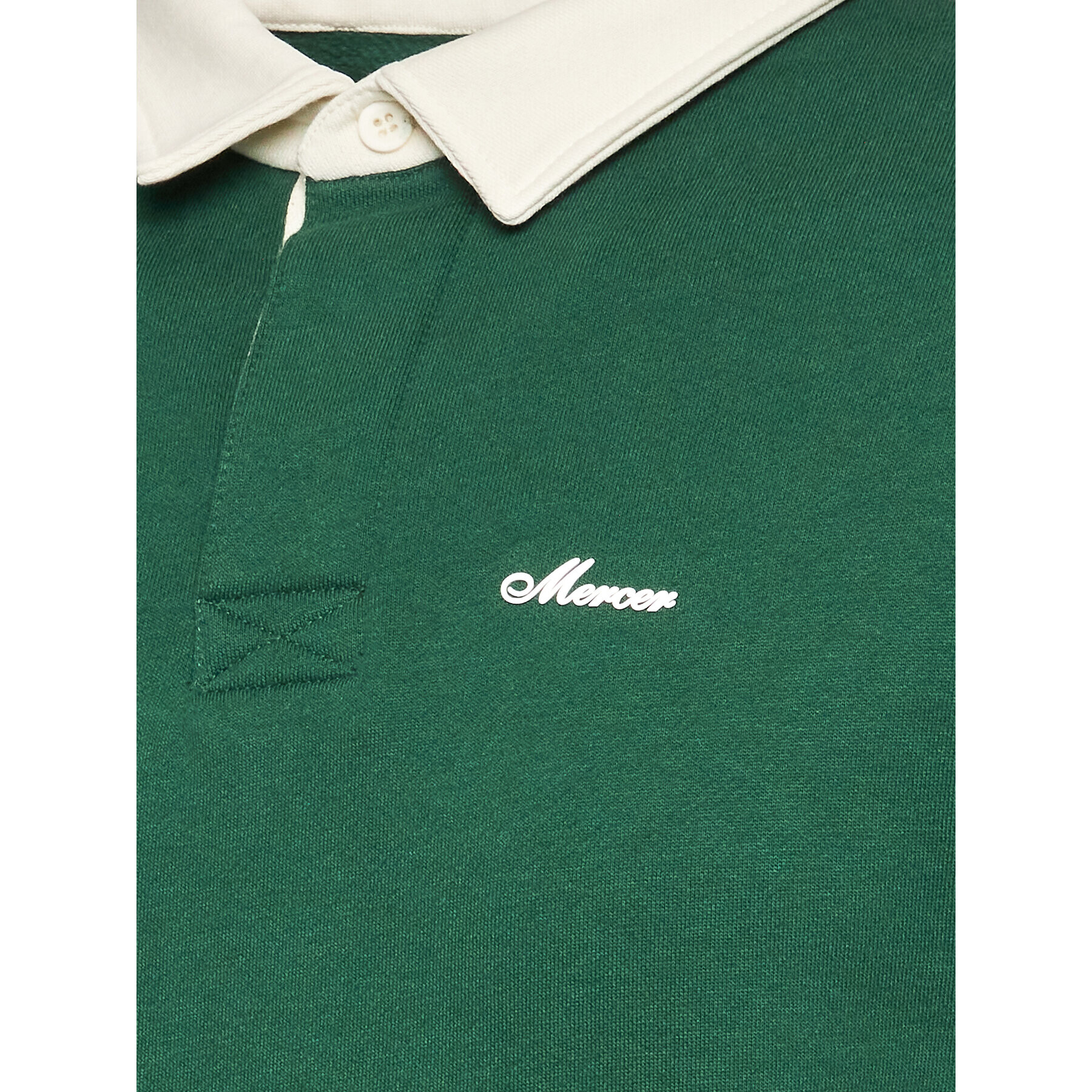 Mercer Amsterdam Tricou polo Unisex The Rugby MEAP231022 Verde Regular Fit - Pled.ro