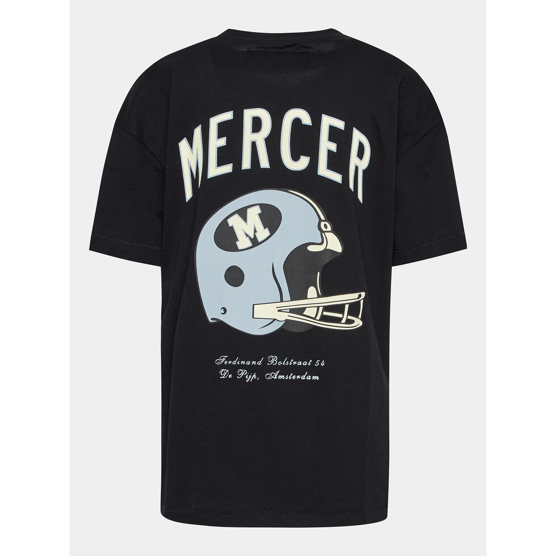 Mercer Amsterdam Tricou Unisex The Helmet MEAP231020 Negru Regular Fit - Pled.ro