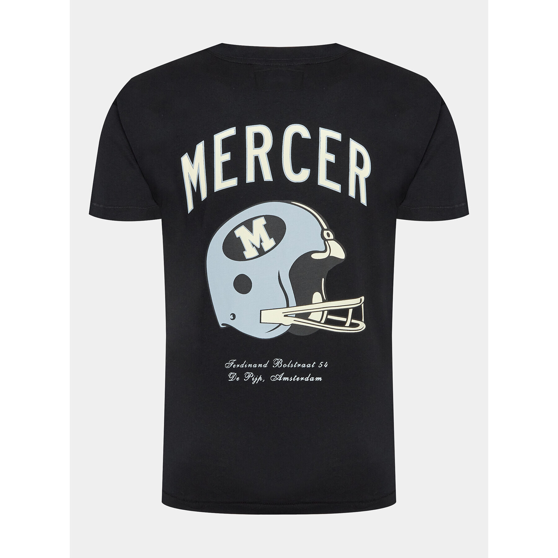 Mercer Amsterdam Tricou Unisex The Helmet MEAP231020 Negru Regular Fit - Pled.ro