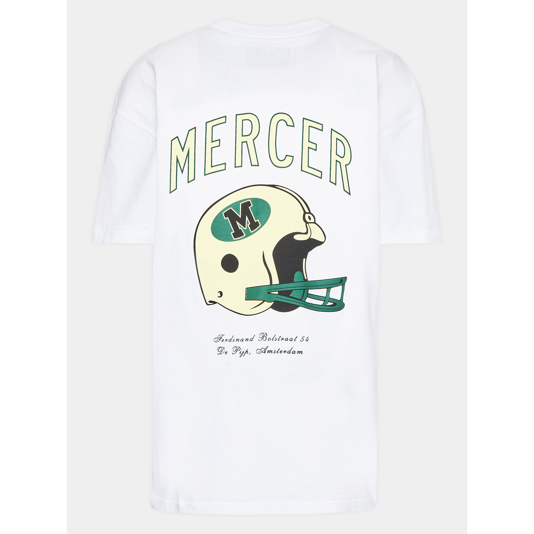 Mercer Amsterdam Tricou Unisex The Rugby MEAP231020 Alb Regular Fit - Pled.ro