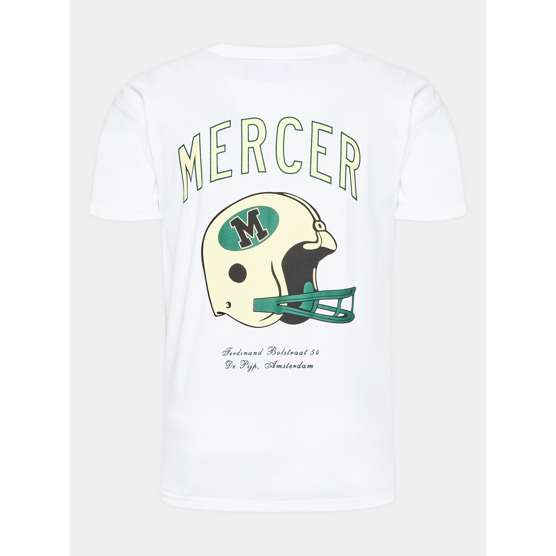 Mercer Amsterdam Tricou Unisex The Rugby MEAP231020 Alb Regular Fit - Pled.ro