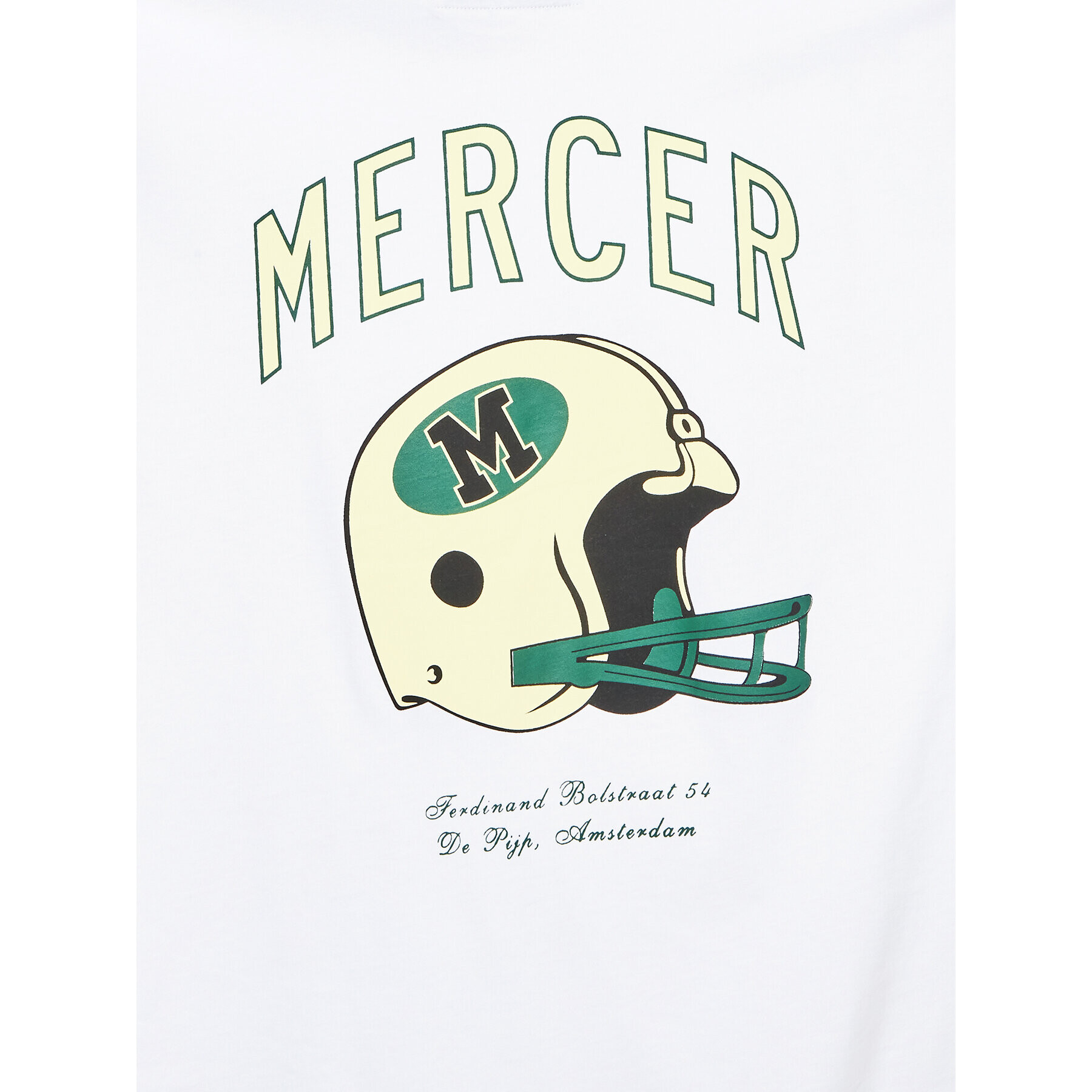 Mercer Amsterdam Tricou Unisex The Rugby MEAP231020 Alb Regular Fit - Pled.ro