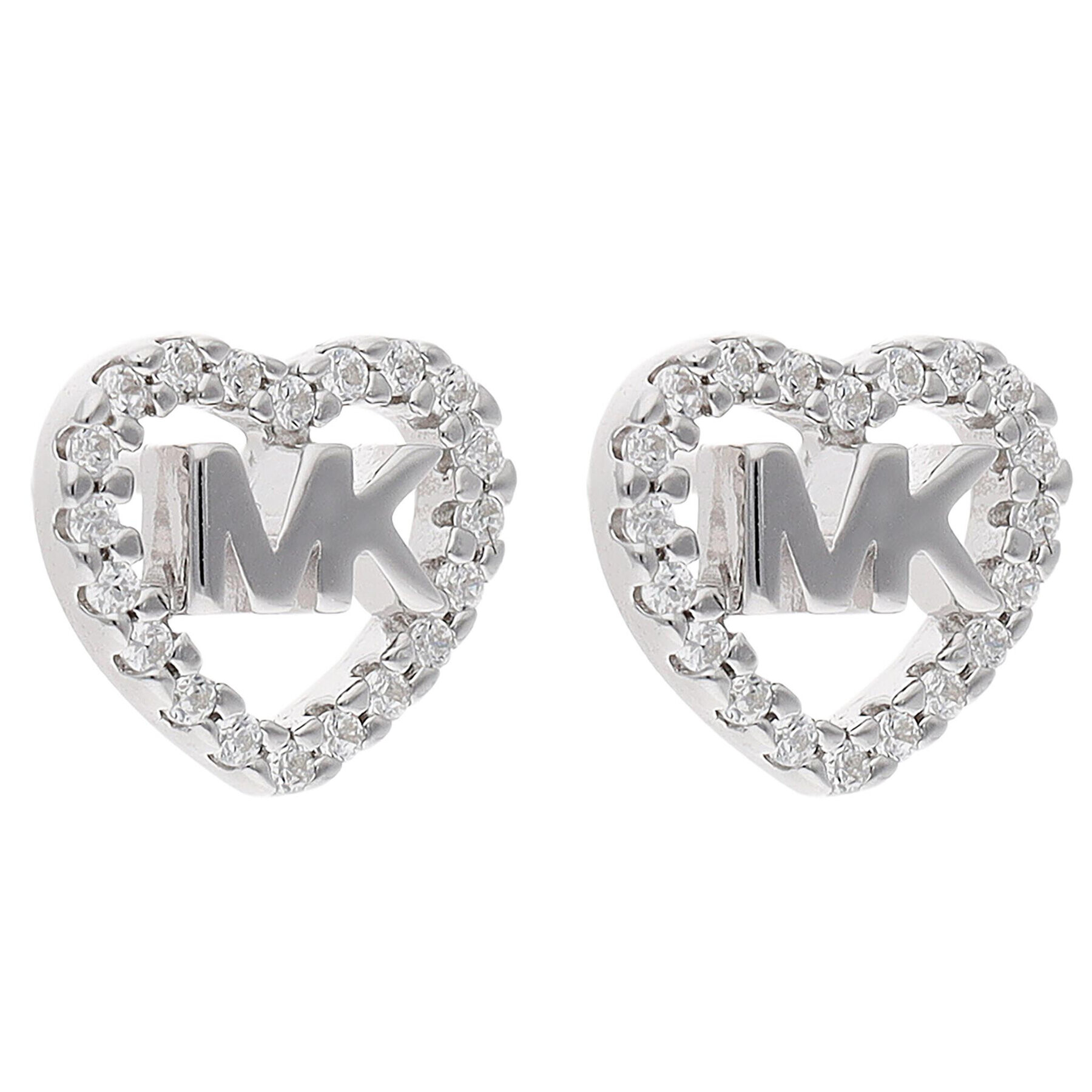 Michael Kors Cercei Logo Heart Stud MKC1243AN040 Argintiu - Pled.ro