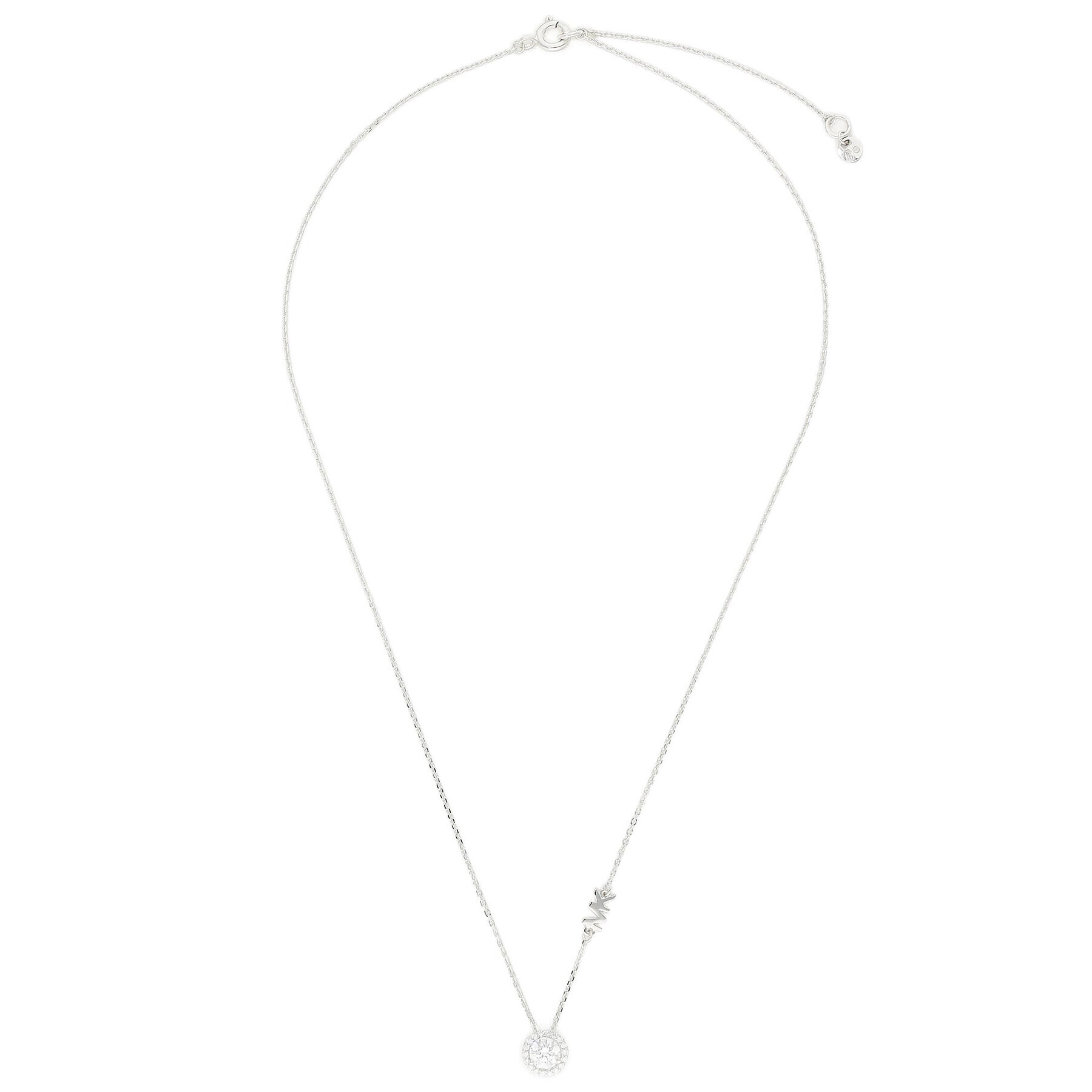 Michael Kors Colier Pave Halo Necklace MKC1208AN040 Argintiu - Pled.ro