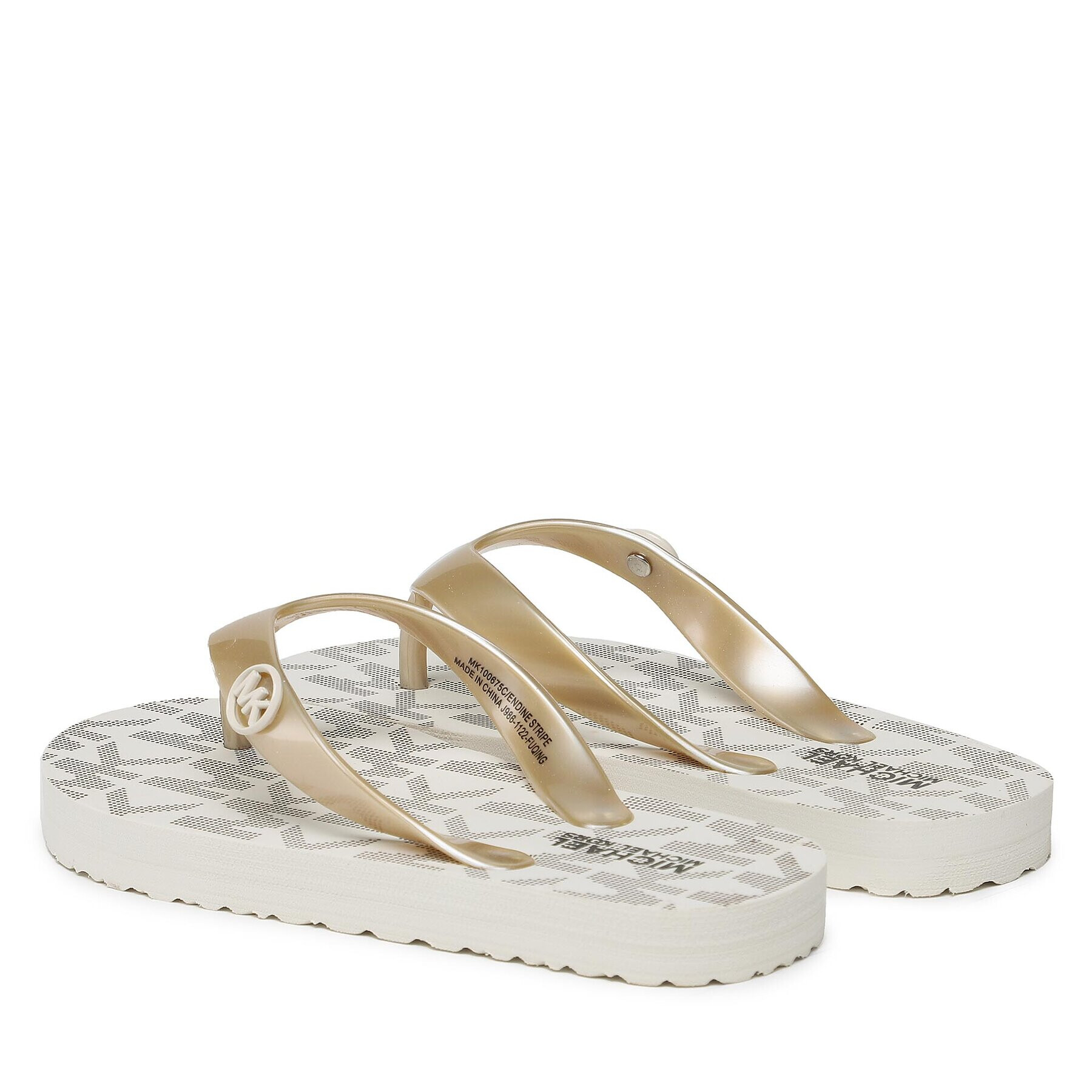 MICHAEL KORS KIDS Flip flop Endine Stripe MK100675C Bej - Pled.ro