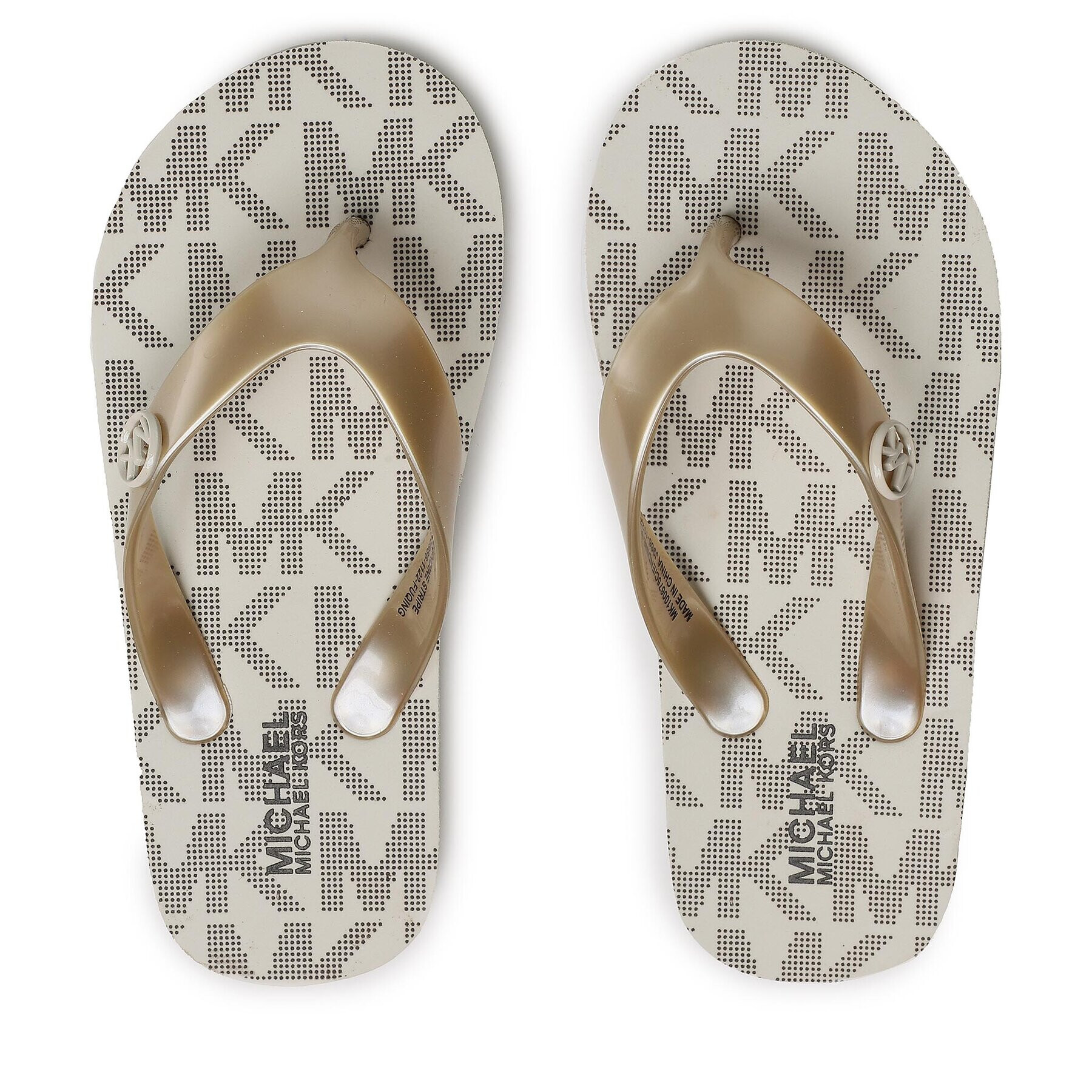 MICHAEL KORS KIDS Flip flop Endine Stripe MK100675C Bej - Pled.ro