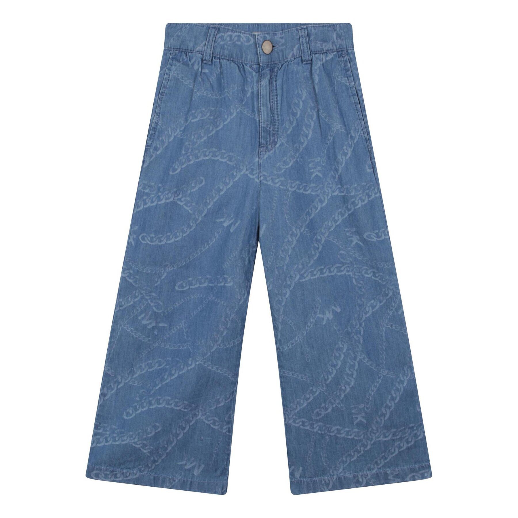 MICHAEL KORS KIDS Pantaloni din material R14145 S Albastru Loose Fit - Pled.ro