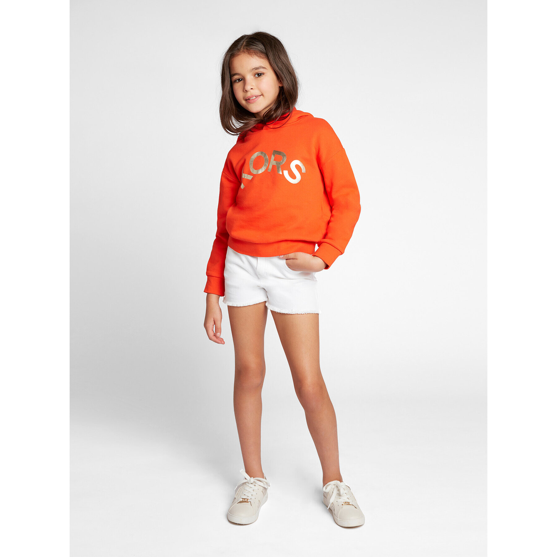 MICHAEL KORS KIDS Pantaloni scurți de blugi R14139 S Alb Regular Fit - Pled.ro