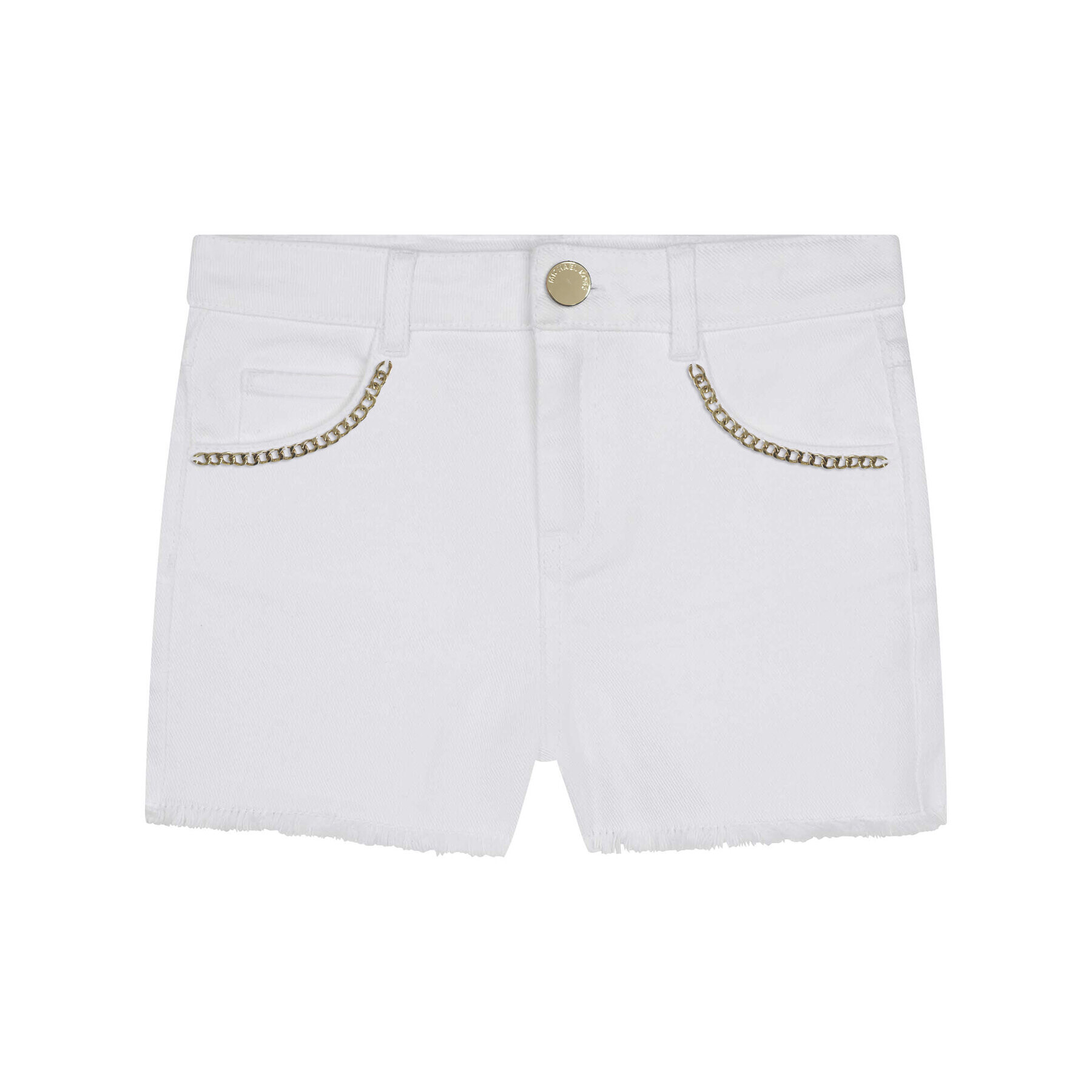 MICHAEL KORS KIDS Pantaloni scurți de blugi R14139 S Alb Regular Fit - Pled.ro