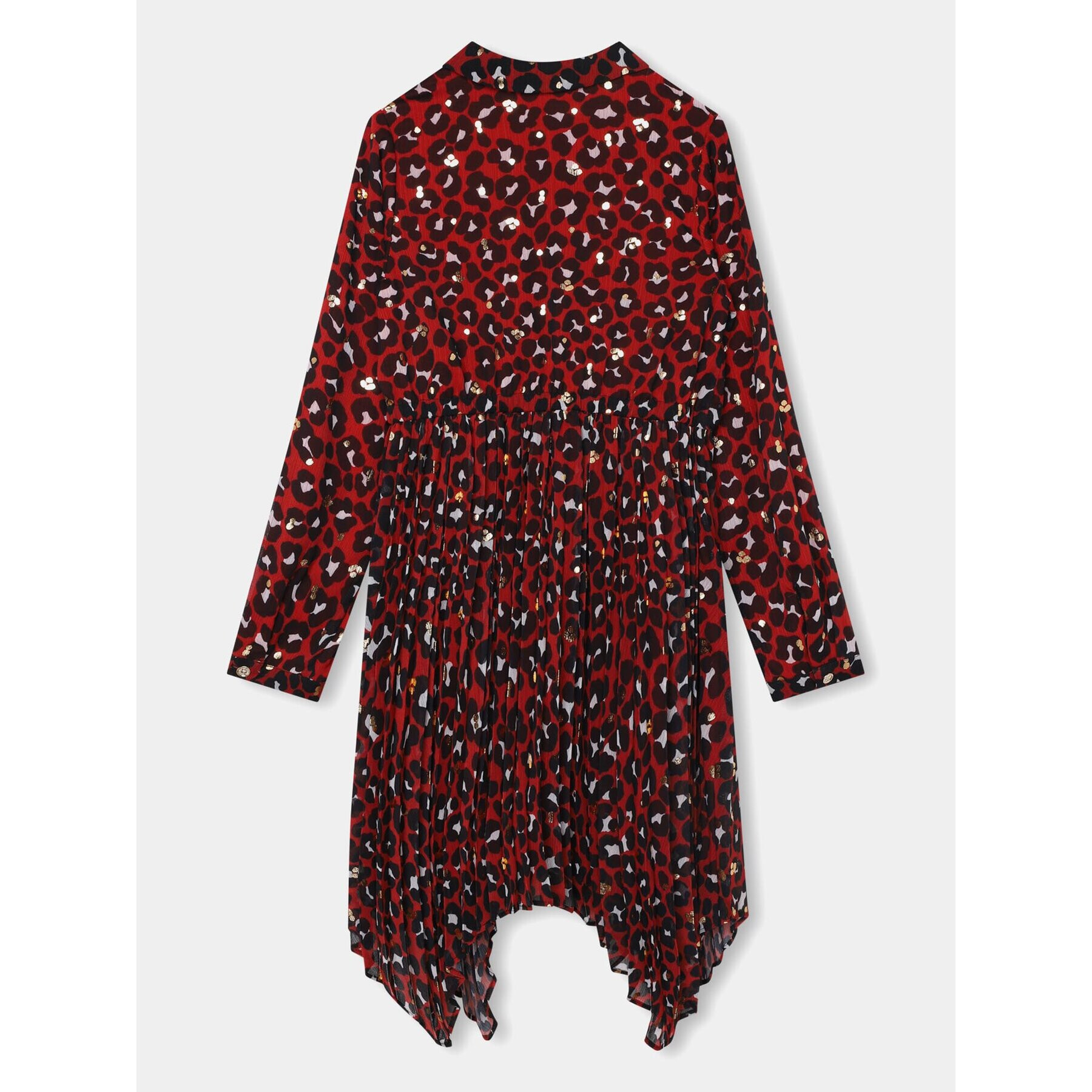 MICHAEL KORS KIDS Rochie tip cămașă R12175 Roșu Regular Fit - Pled.ro