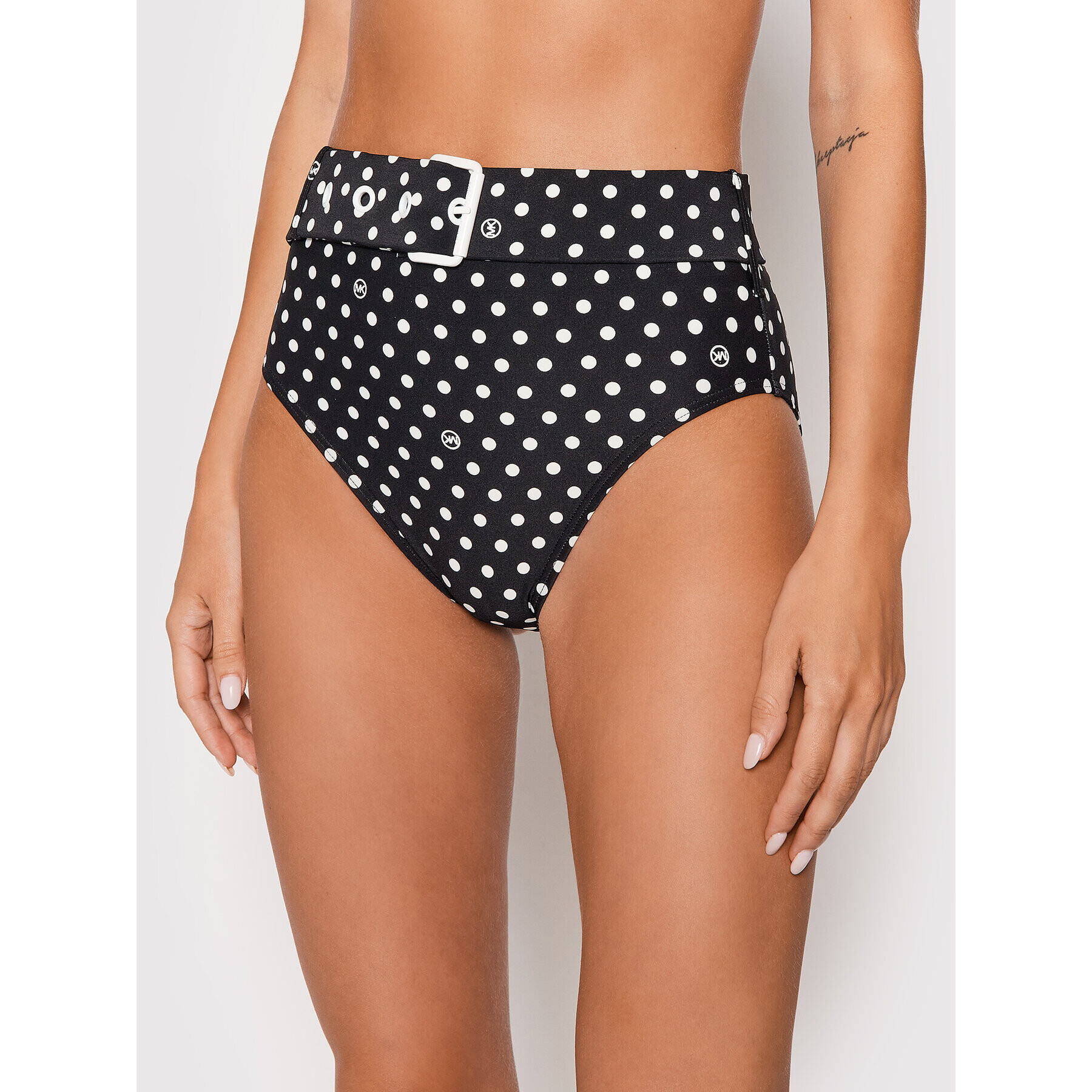 MICHAEL Michael Kors Bikini partea de jos Dot MM8C619 Negru - Pled.ro