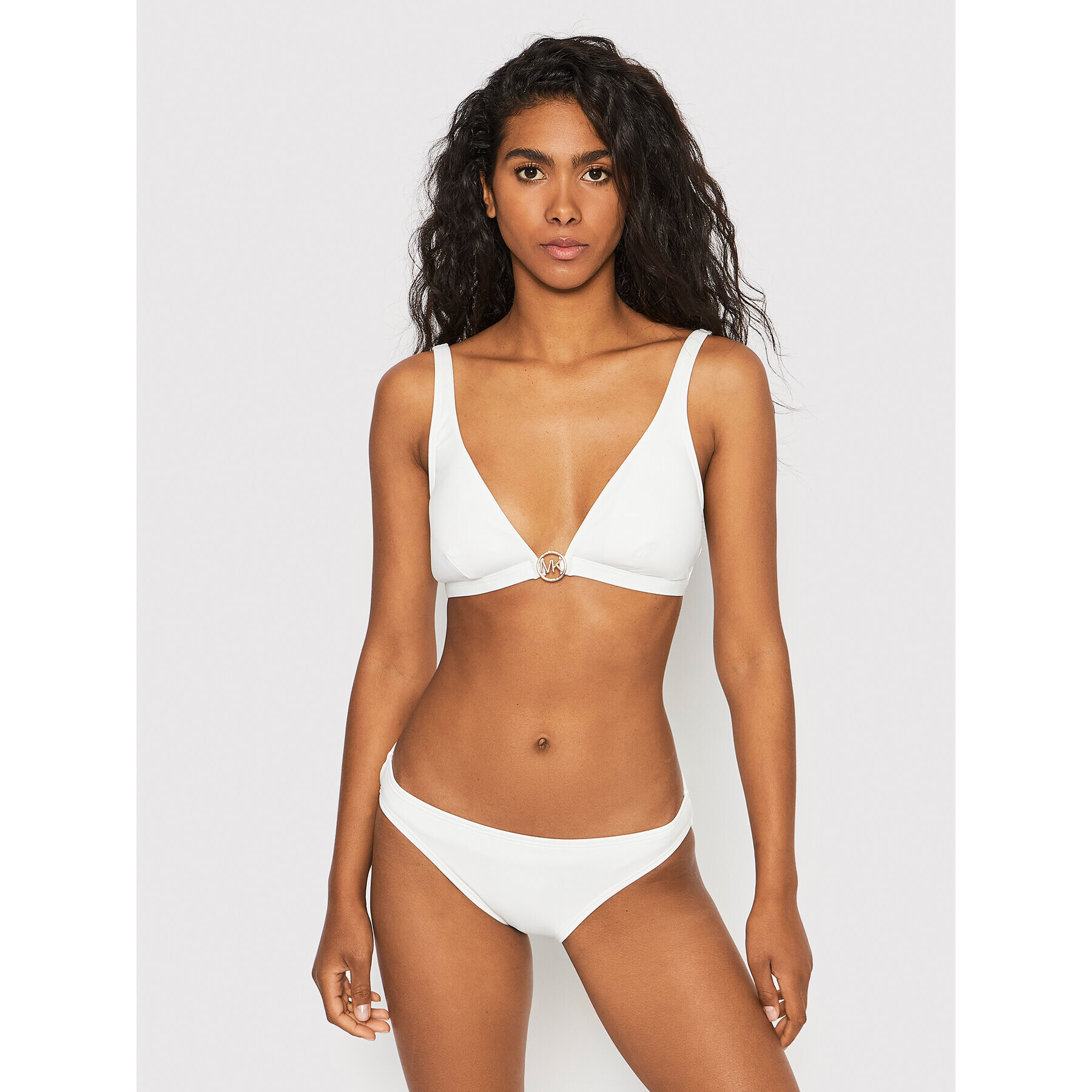 MICHAEL Michael Kors Bikini partea de jos Solids Classic MM8H142 Alb - Pled.ro