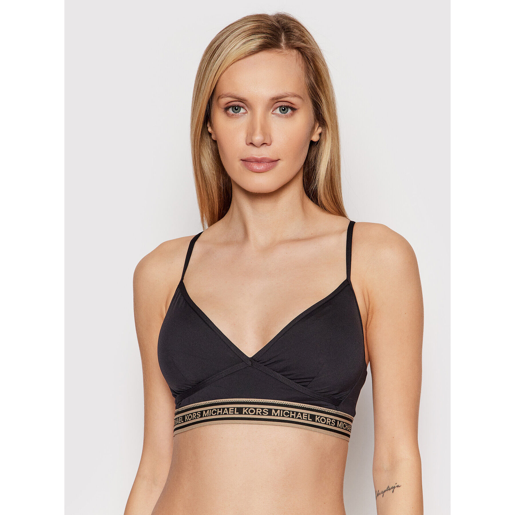 MICHAEL Michael Kors Bikini partea de sus MM1F506 Negru - Pled.ro